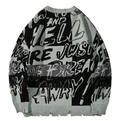 Japanese Brand × Vintage Harajuku Long Sleeve Knitwears Print Sweater Size US M / EU 48-50 / 2 - 4 Thumbnail