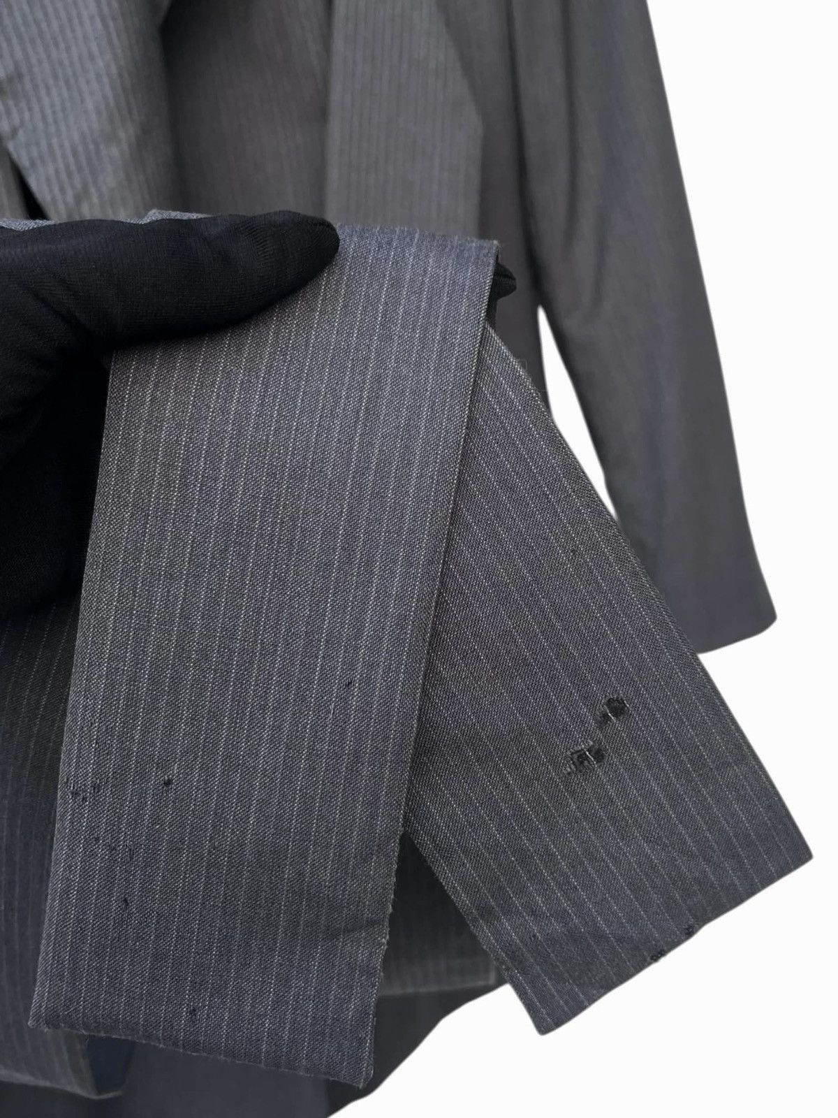 Jean Paul Gaultier Archive Jean Paul Gaultier Classique Pinstripe Wrap Jacket Size M / US 6-8 / IT 42-44 - 21 Thumbnail