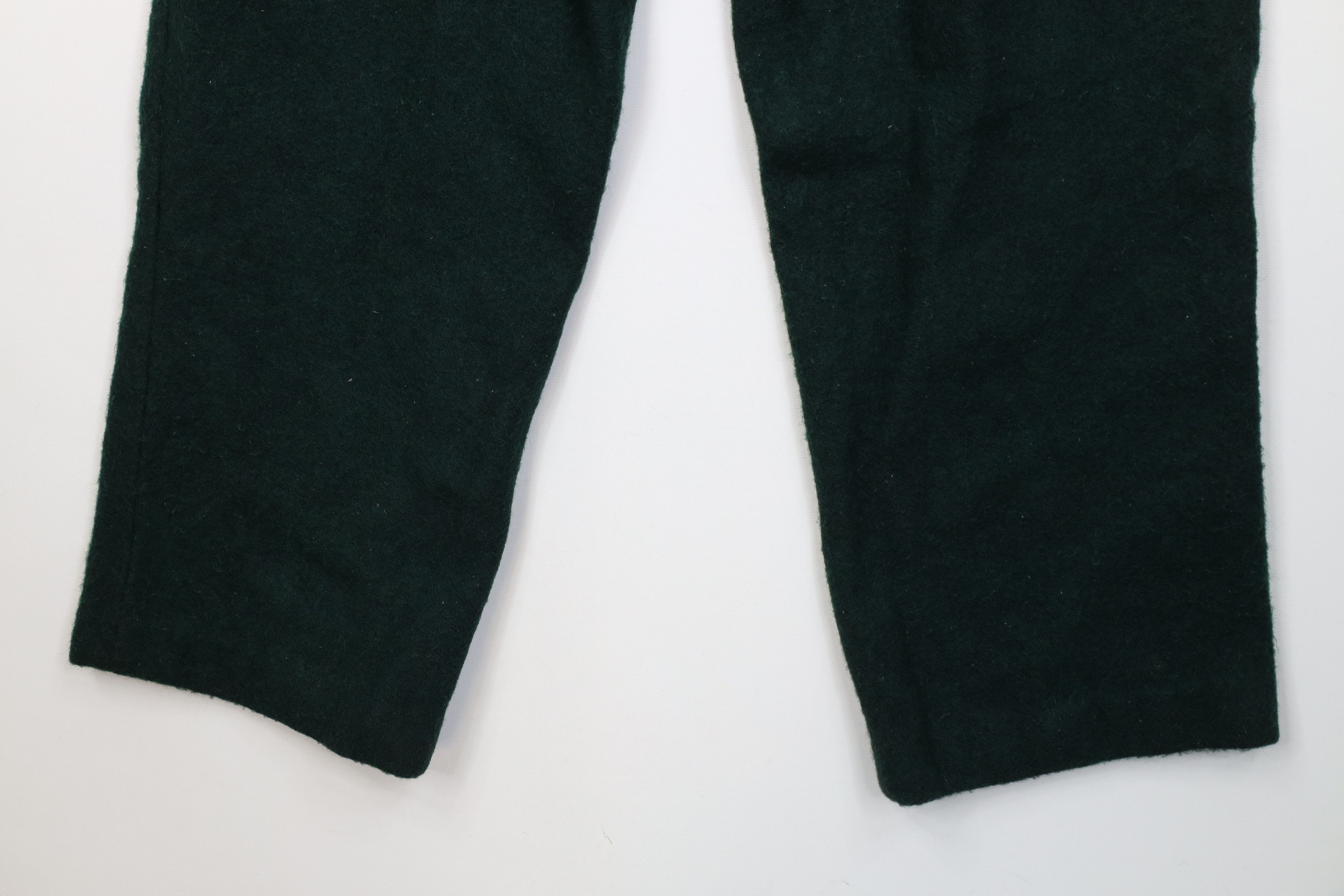 Vintage Vintage 70s Streetwear Wool Wide Leg Pants Green USA Size US 34 / EU 50 - 13 Thumbnail