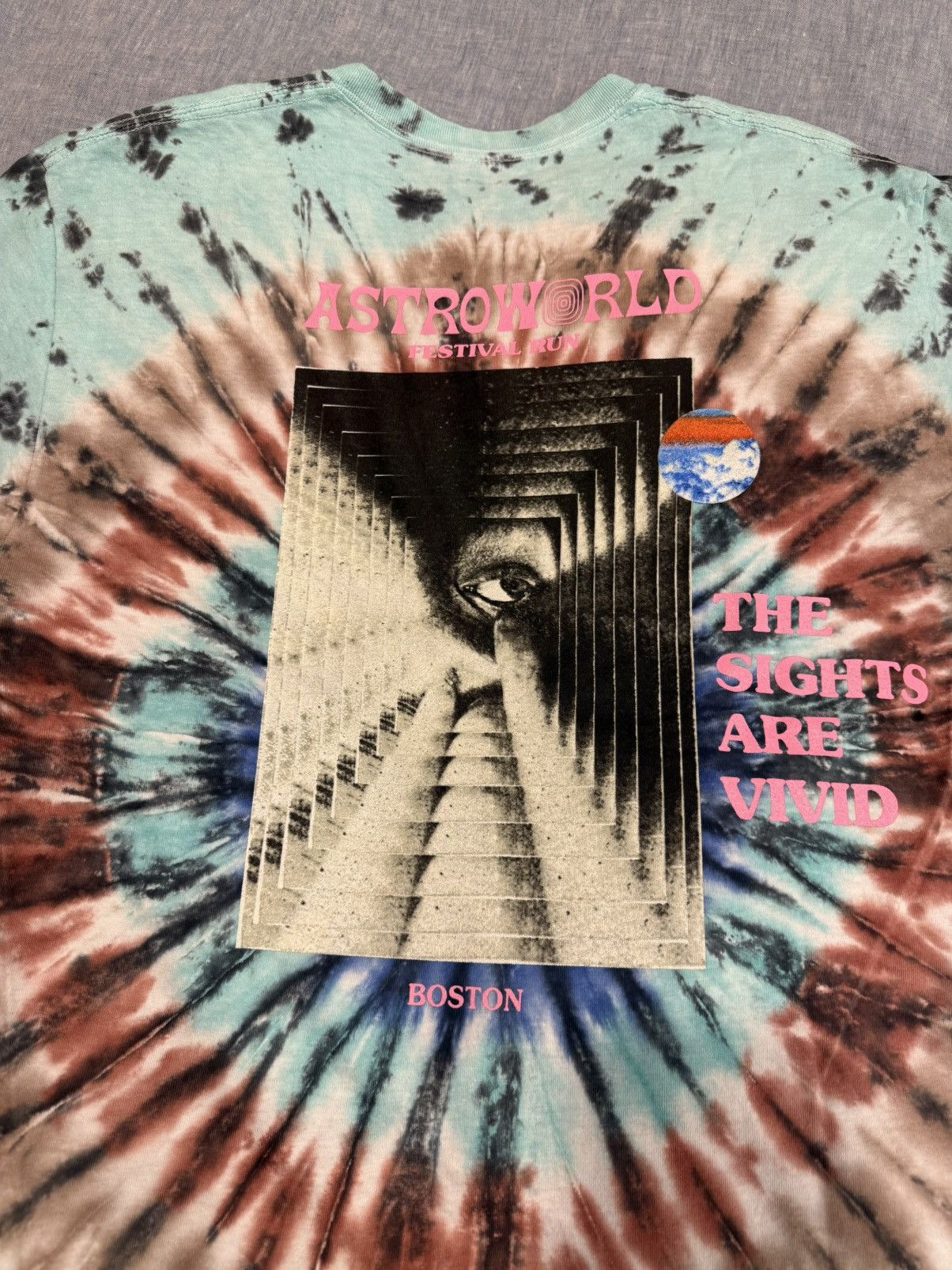 Travis Scott Travis Scott Astroworld Festival Tie Dye Boston Shirt Large Size US L / EU 52-54 / 3 - 4 Thumbnail