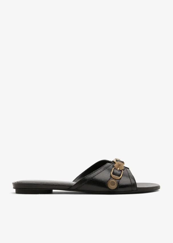 Balenciaga o1srvl11e0225 Cagole Sandals in Black Size US 6 / IT 36 - 1 Thumbnail