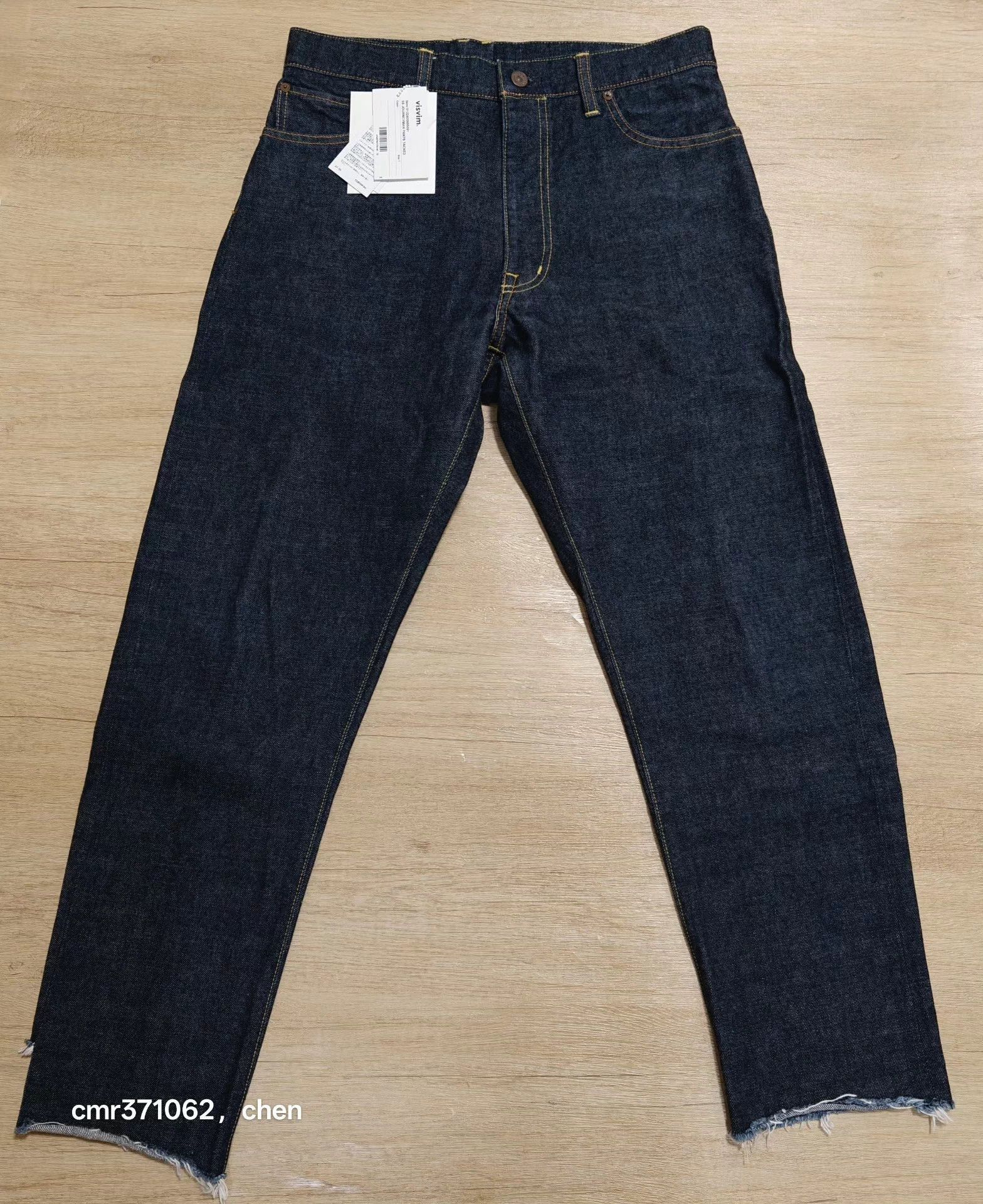 Visvim Blue Denim Pants with Frayed Hem - Size 30 Size US 30 / EU 46 - 1 Thumbnail