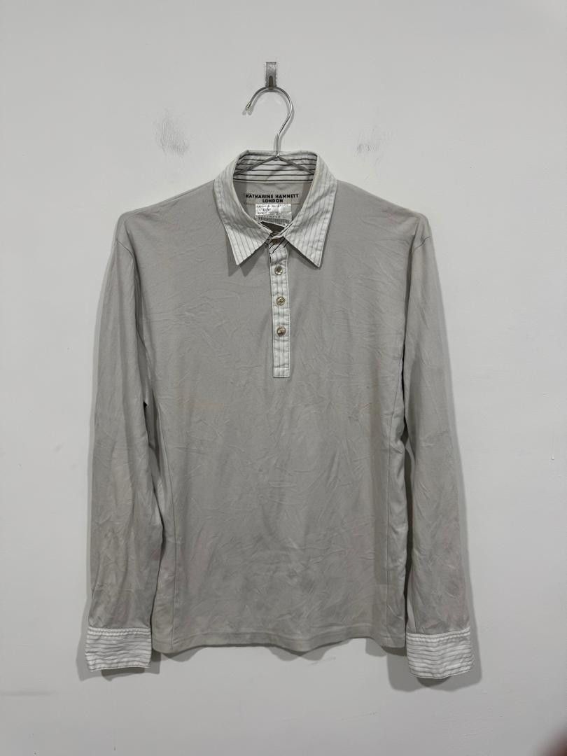 Katharine Hamnett London Katharine Hamnett London Long Sleeve Polo Tee Size US M / EU 48-50 / 2 - 1 Thumbnail