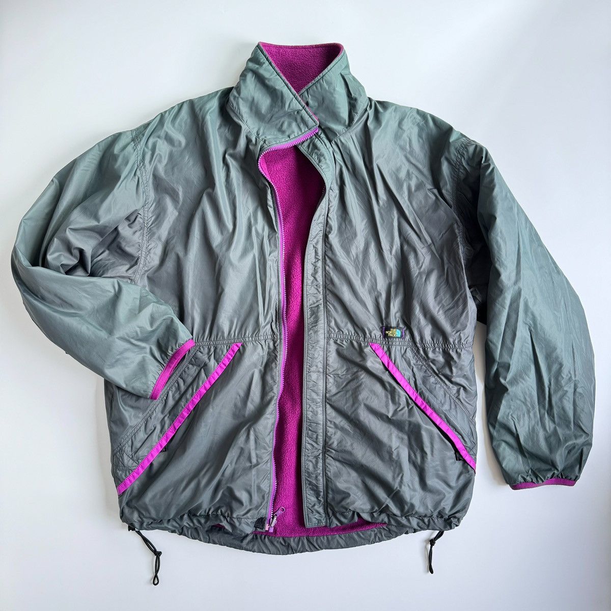 The North Face Vintage The North Face Reversible Nylon Fleece Jacket Anorak Size US XL / EU 56 / 4 - 13 Thumbnail