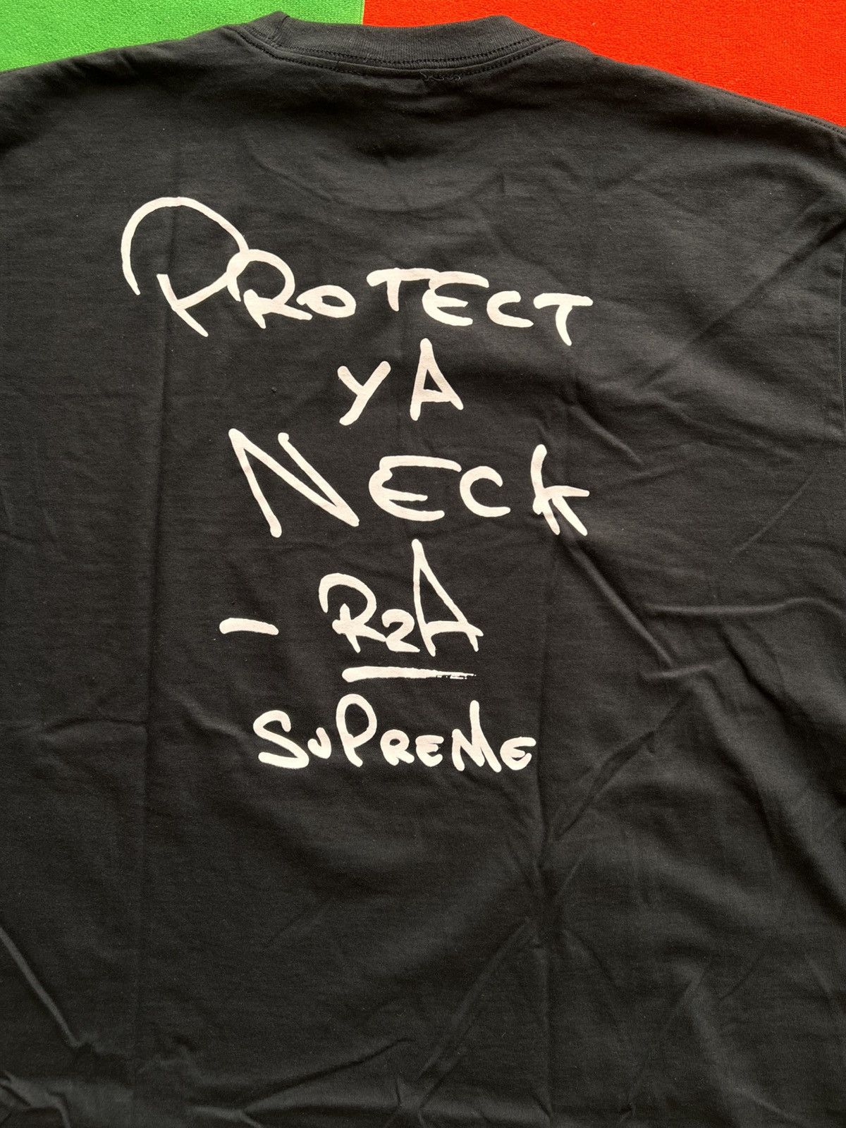 Supreme Supreme x Wu-Tang “Protect Ya Neck” Photo Tee Black yellow Size US XL / EU 56 / 4 - 4 Thumbnail