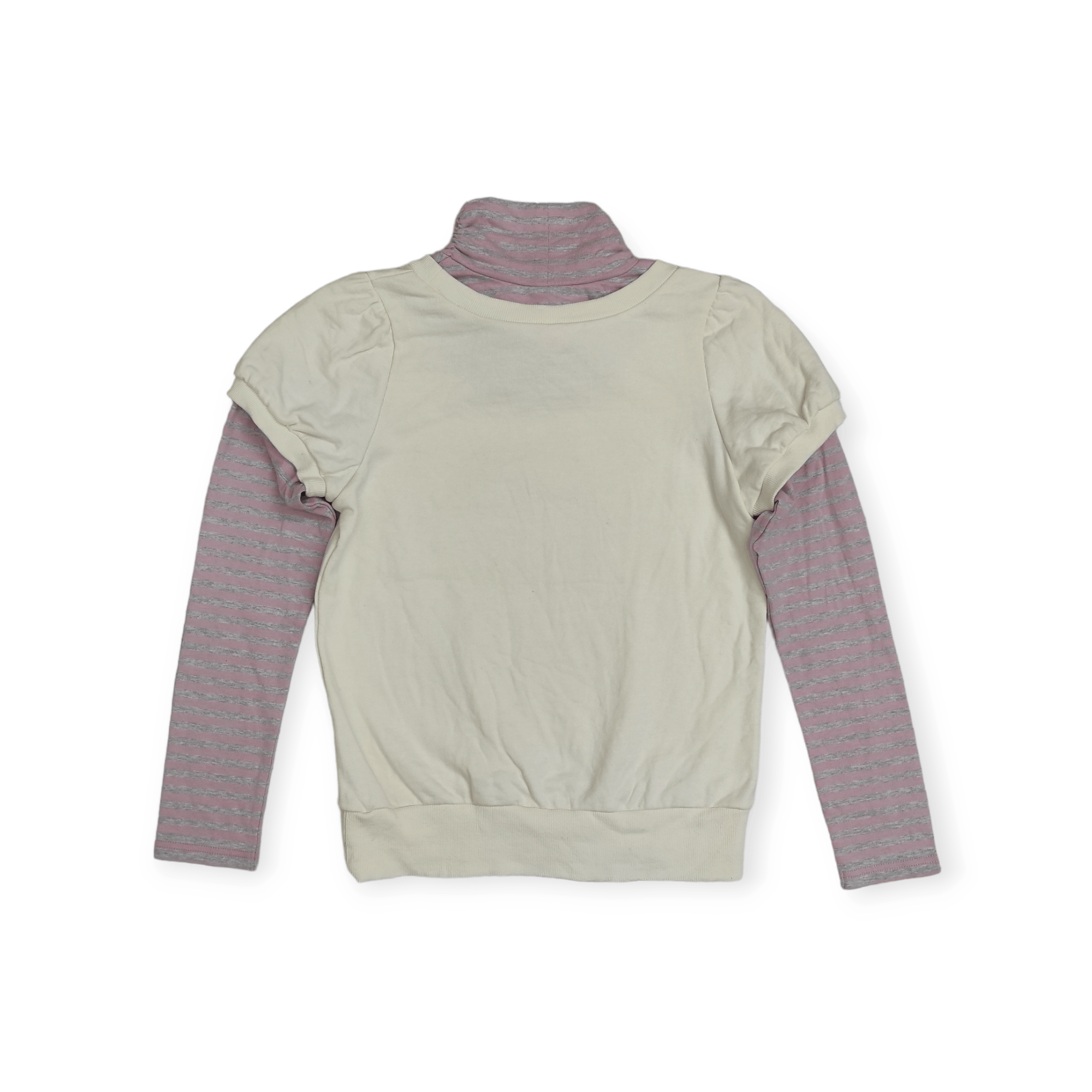 Japanese Brand Archive 90's MEZZO PIANO double sleeves Sweaters sz L 160 Size L / US 10 / IT 46 - 2 Thumbnail
