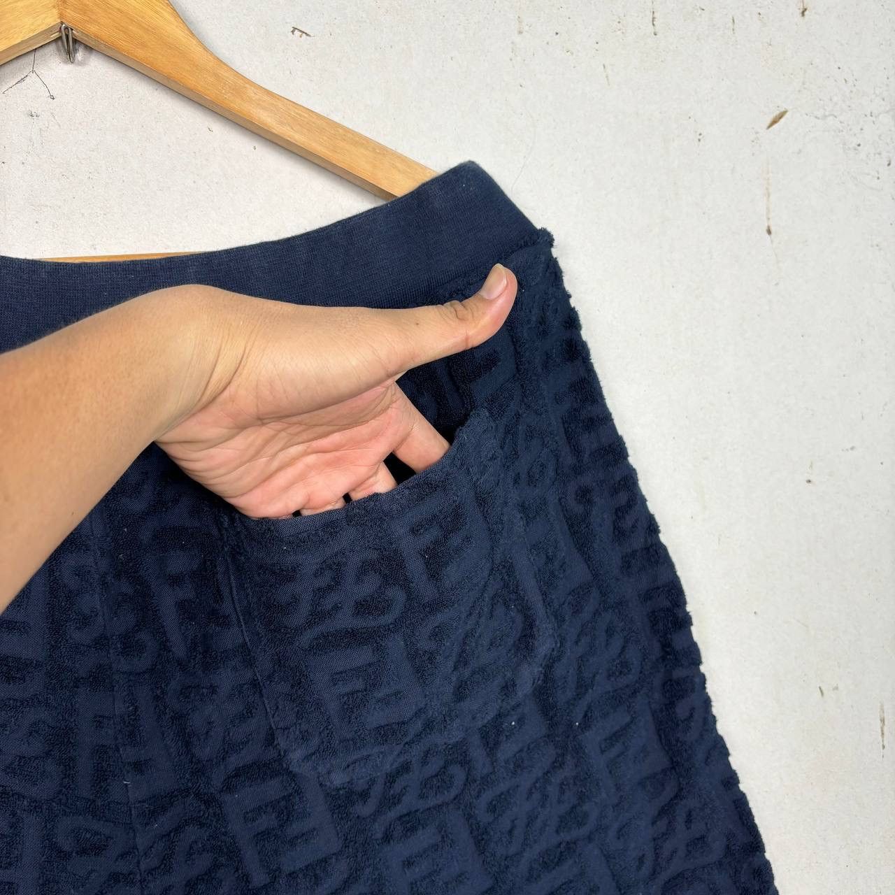 Fendi Fendi FF Monogram Terry Cloth Shorts Navy Blue 54 Size US 34 / EU 50 - 7 Thumbnail