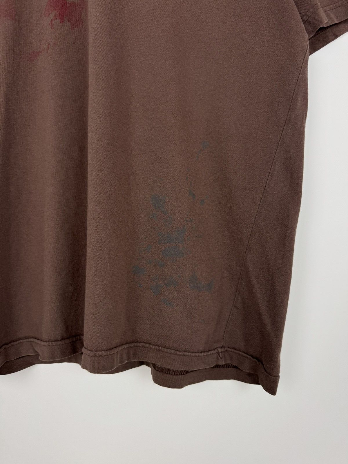 Vintage Y2K Vintage Distressed Oakley Face Graphic Brown T-Shirt Size US L / EU 52-54 / 3 - 6 Thumbnail