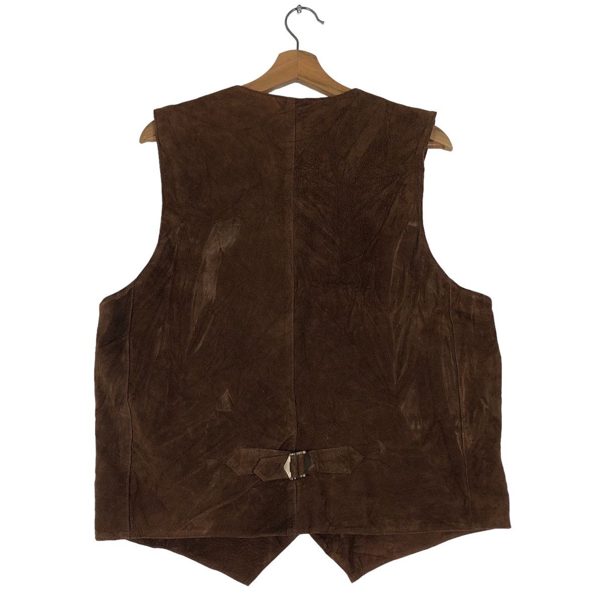 Japanese Brand 🔥Vintage Leather Vest Biker Uniqlo Japan Issey Miyake Size US XL / EU 56 / 4 - 8 Thumbnail