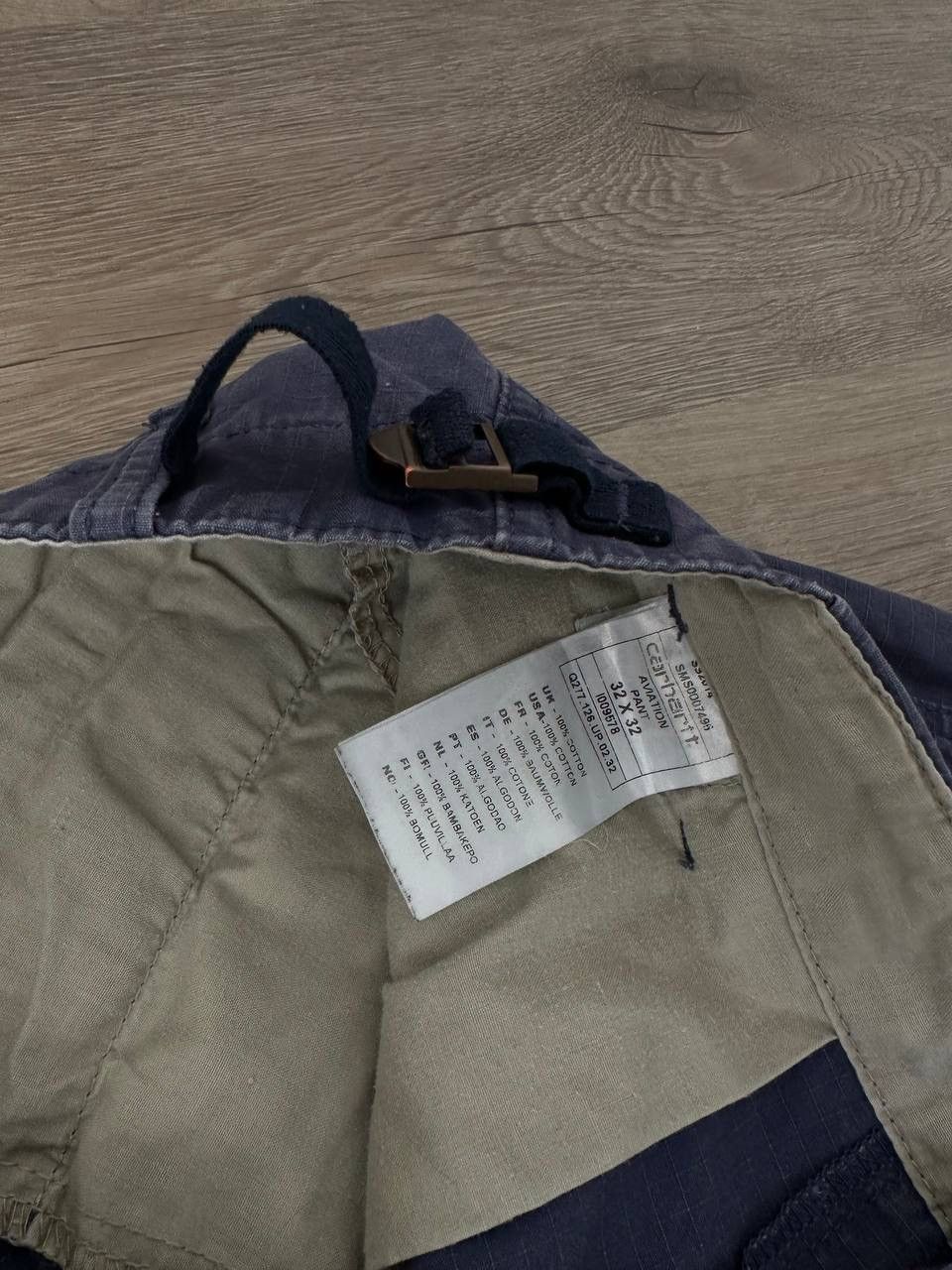 Carhartt × Carhartt Wip × Vintage Vintage Carhartt Aviation Blue Cargo Pants Size US 32 / EU 48 - 13 Thumbnail