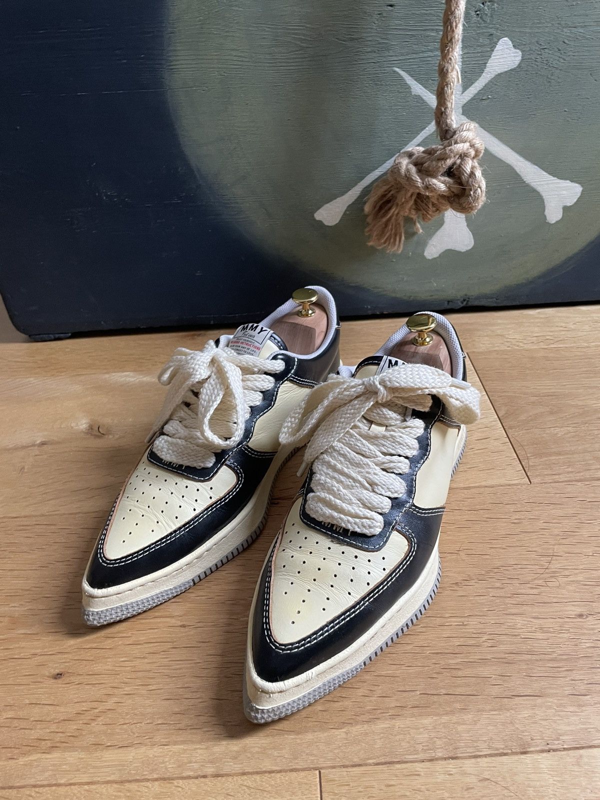 Maison MIHARA YASUHIRO MMY Rosy pointed-toe leather sneakers | Grailed