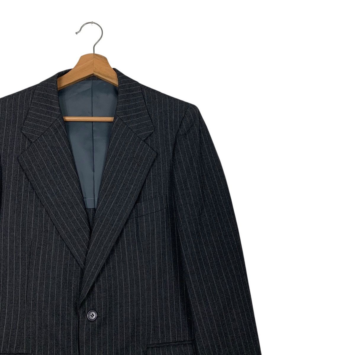 Burberry Vintage 90’s BURBERRYS Wool Striped Suit Jacket #2536-C114 Size 40R - 4 Thumbnail