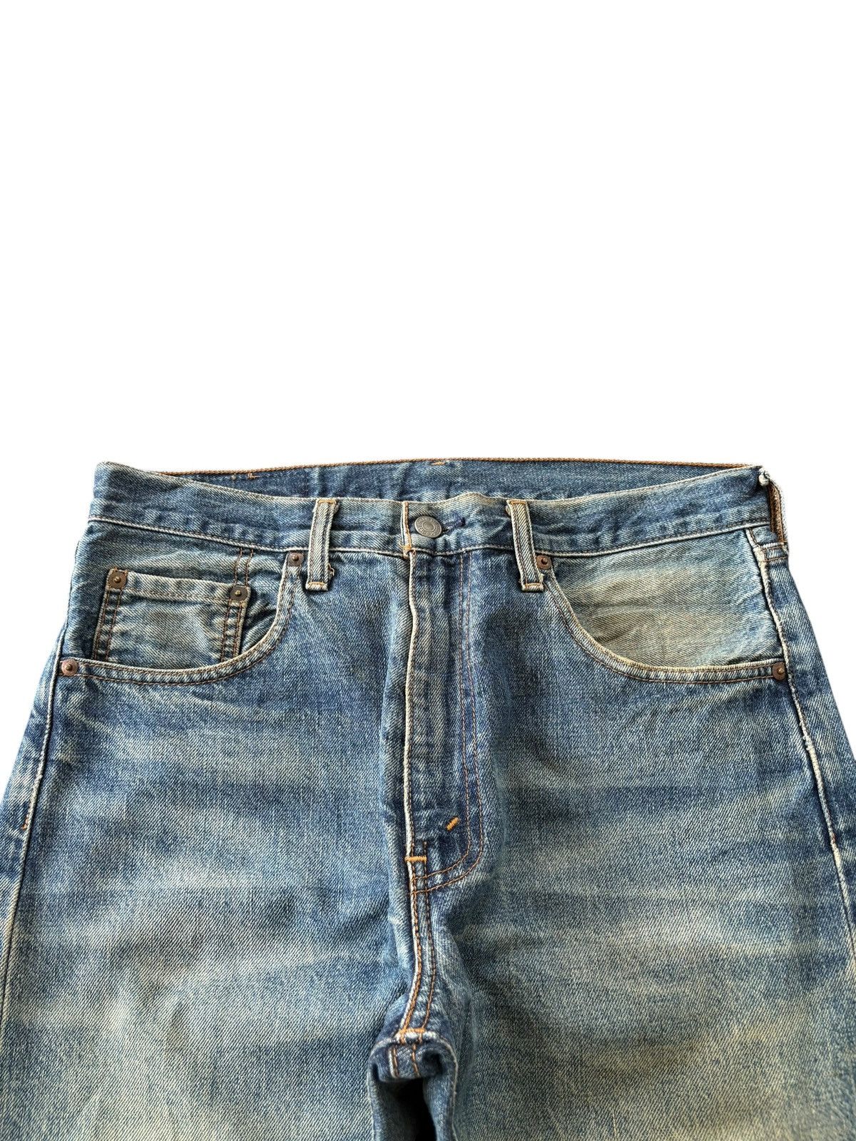 Levi's Vintage 80s Levis 502 Big E Selvedge Mud Wash Baggy Jeans Size US 32 / EU 48 - 5 Thumbnail