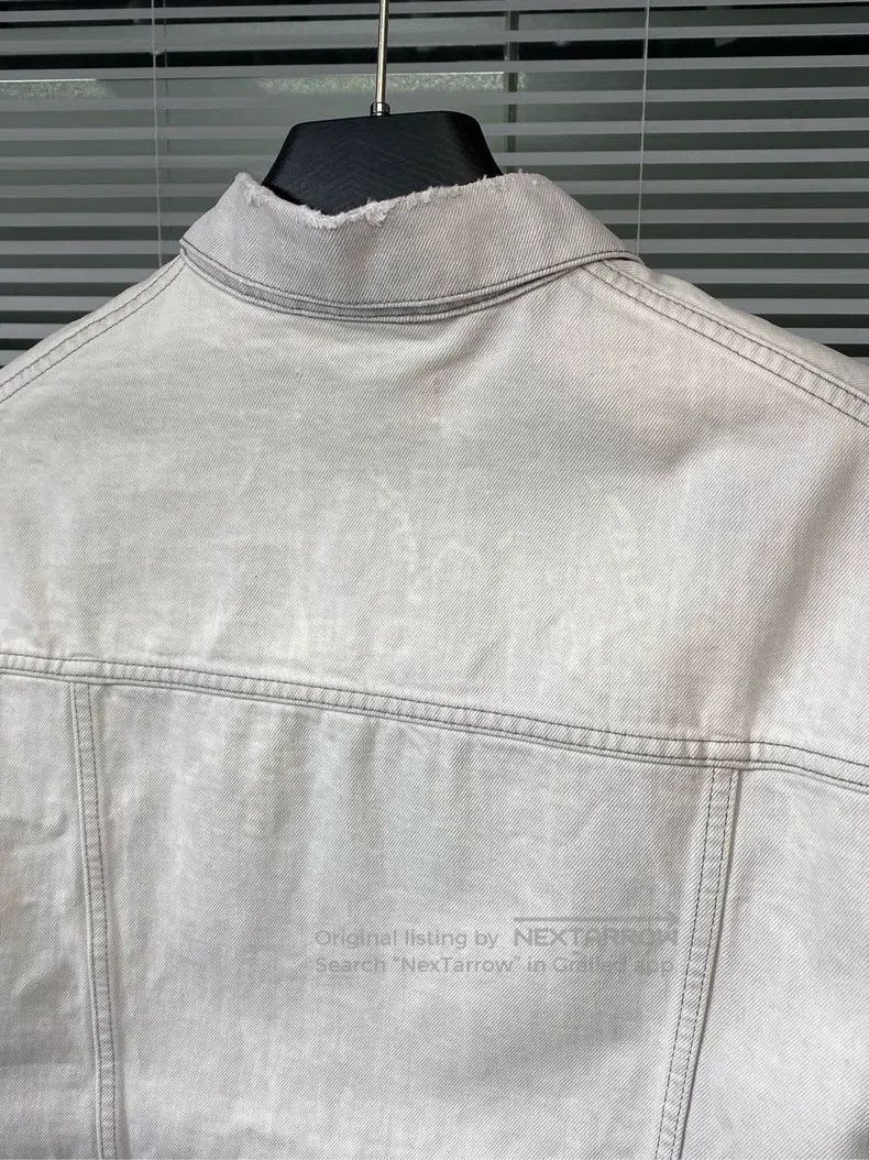 Balenciaga Balenciaga Denim jacket with embroidered logo, distressed Size XS / US 0-2 / IT 36-38 - 6 Thumbnail