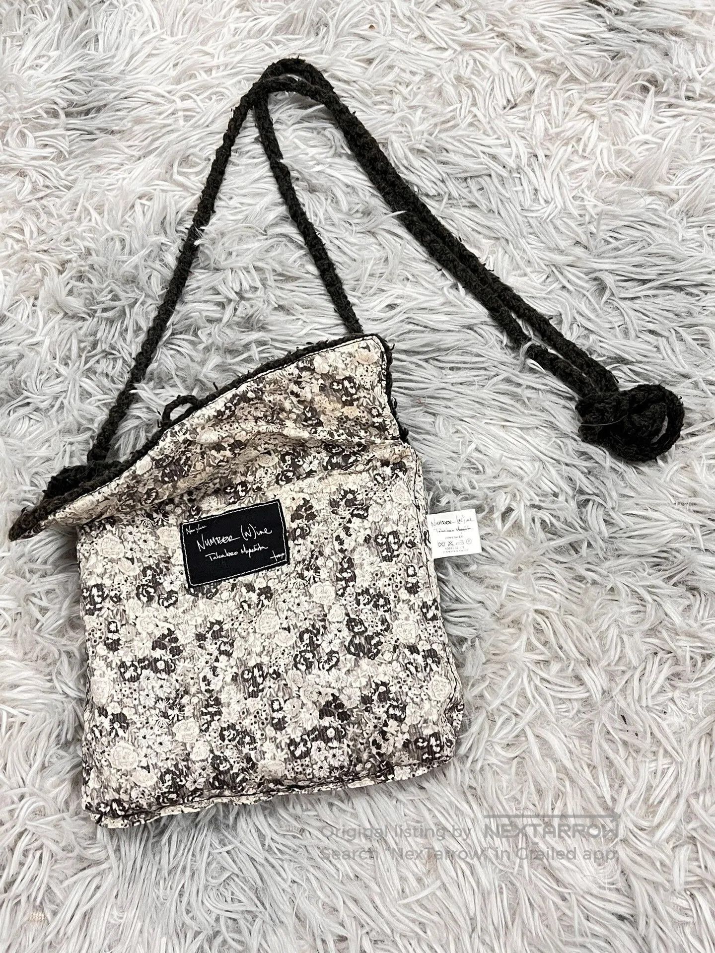 Other number nine floral woven bag. Size ONE SIZE - 1 Thumbnail