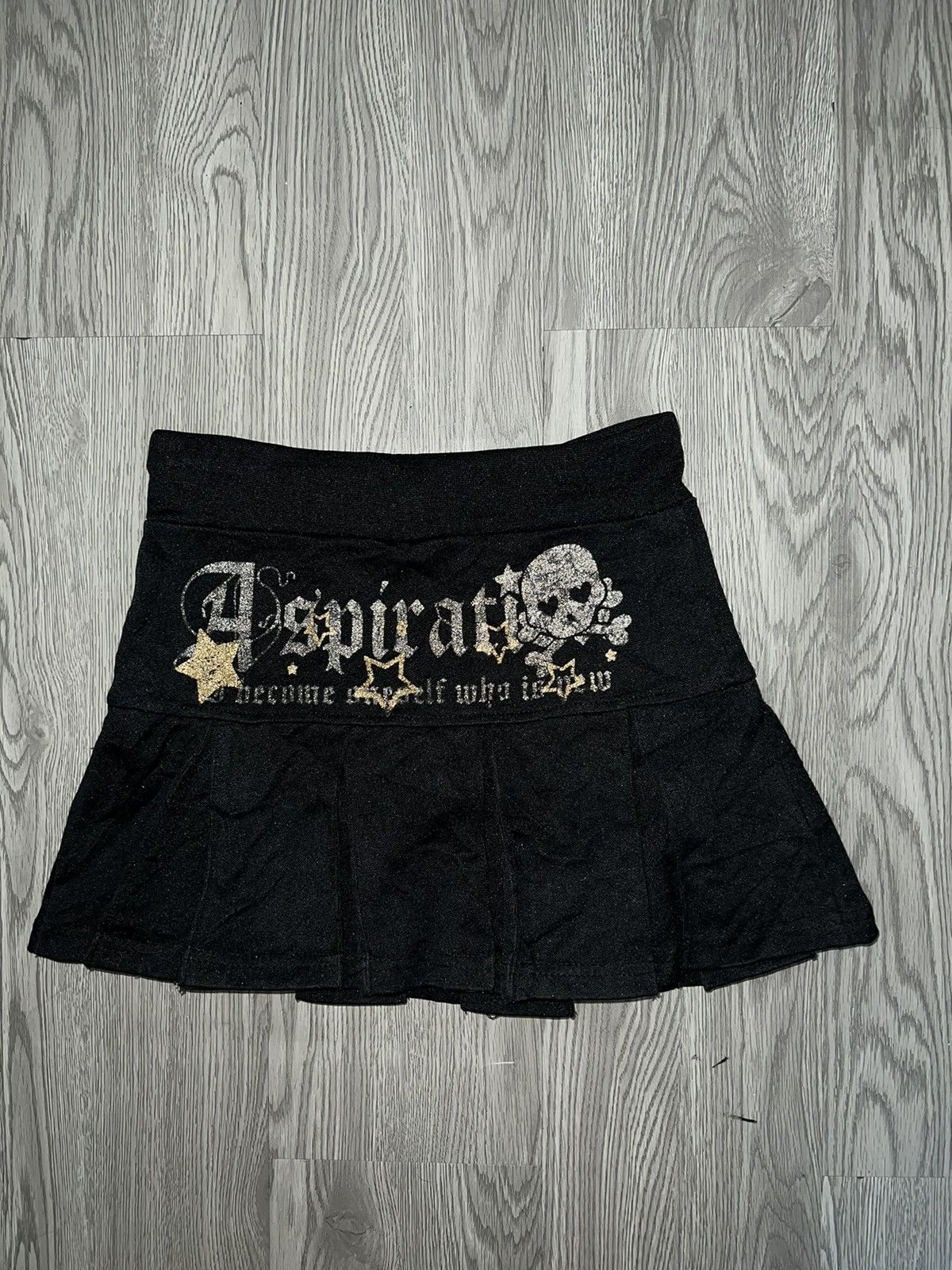 Japanese Brand Skull pleated mini skirt 🖤🧛🏻‍♀️ Size 24" / US 00 / IT 34 - 7 Thumbnail