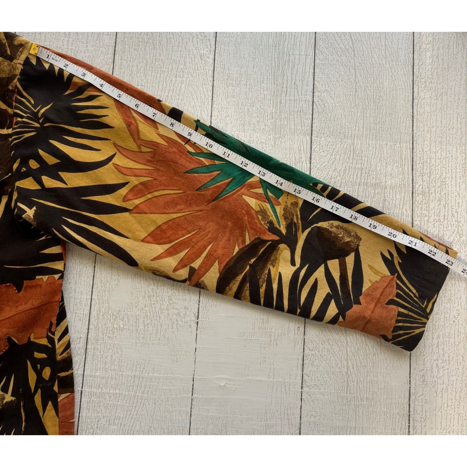 Other Vintage New Identity Tropical Print Jacket Light Brown Large Size L / US 10 / IT 46 - 6 Thumbnail