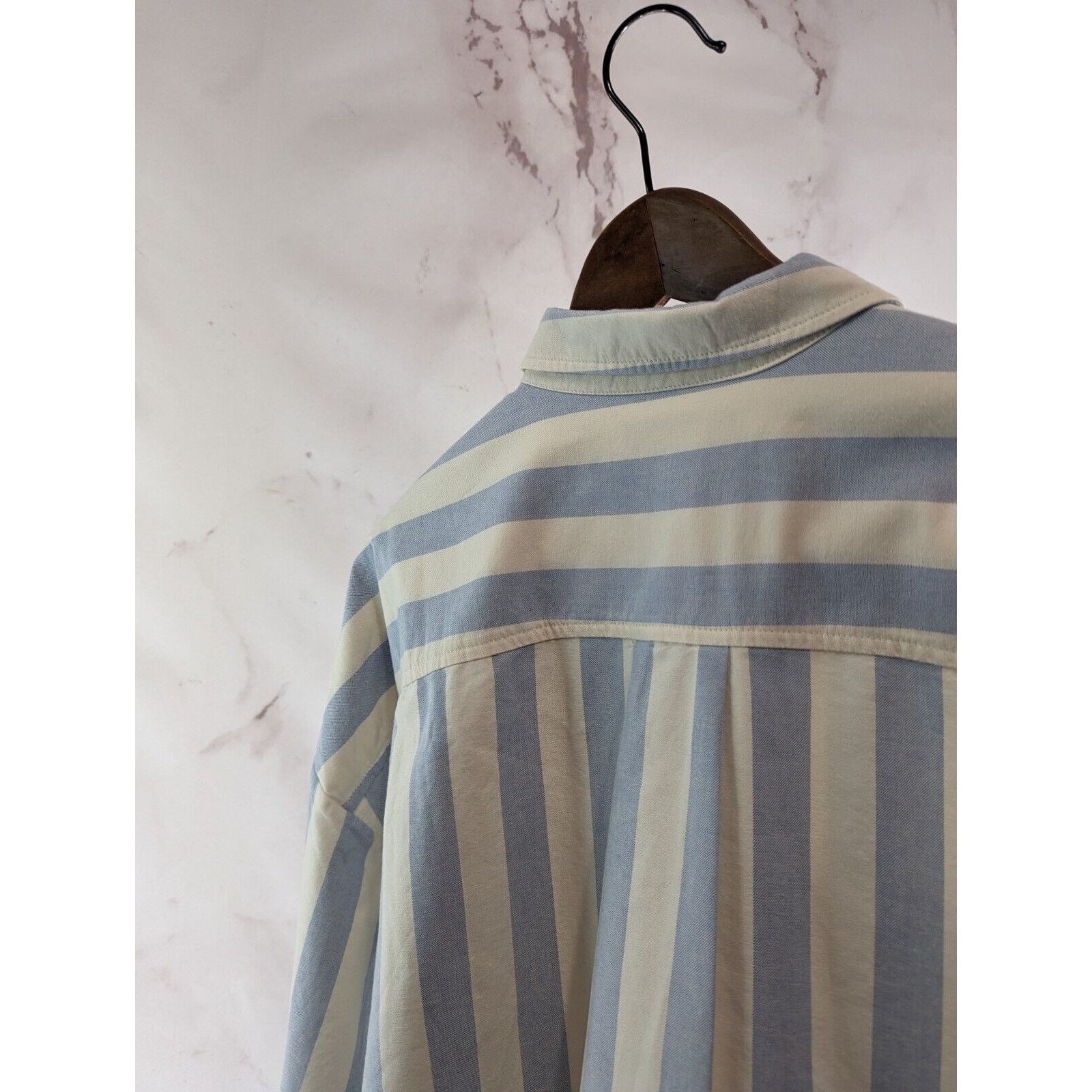 Everlane Everlane Shirt Womens Small Blue Striped Button Boxy Oxford Size S / US 4 / IT 40 - 8 Thumbnail