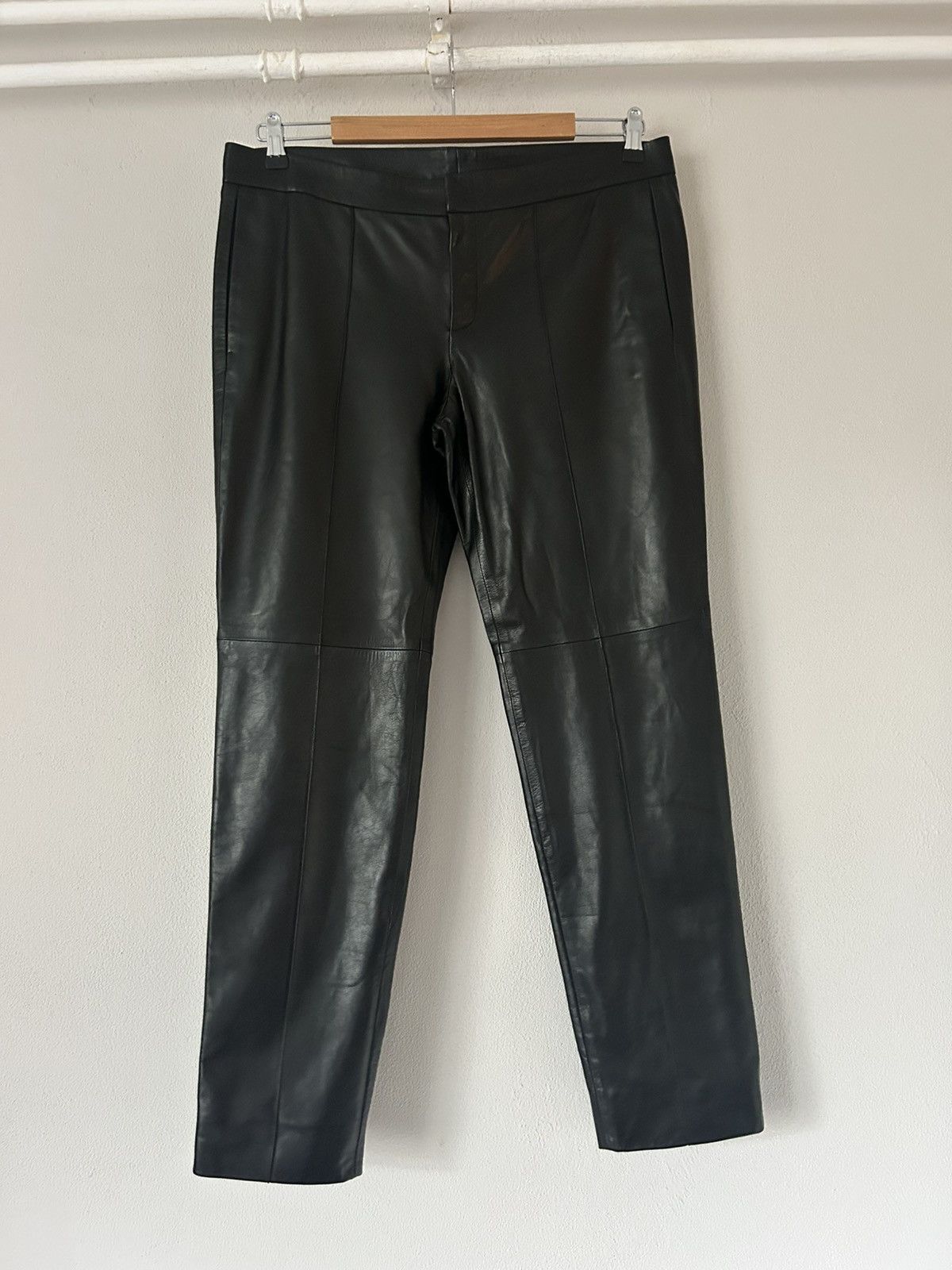 Gucci Gucci Black Leather Slim-Fit Pants Size US 32 / EU 48 - 1 Thumbnail