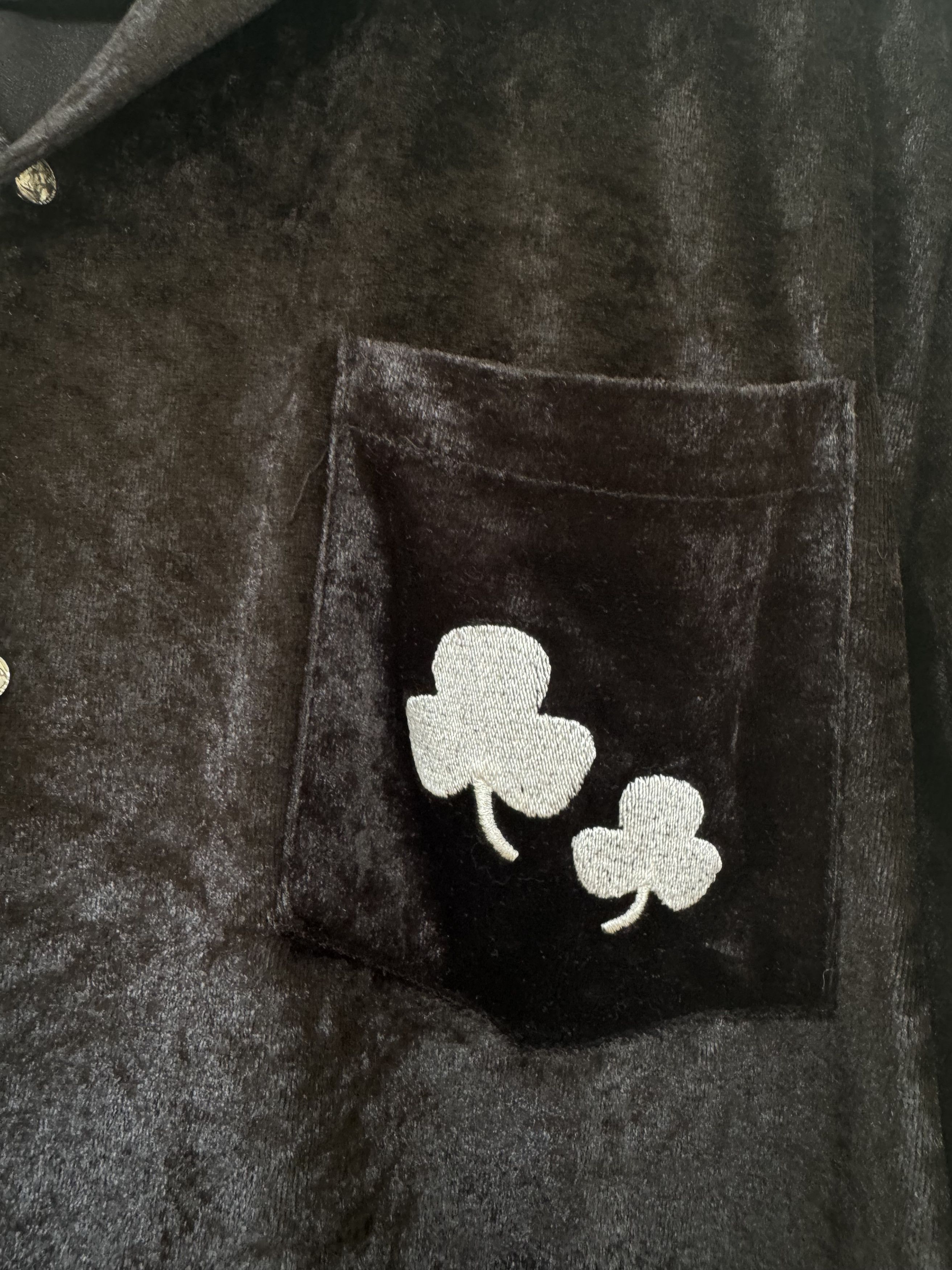 Vintage Vintage Clover Velour Button Up Size US XL / EU 56 / 4 - 3 Thumbnail
