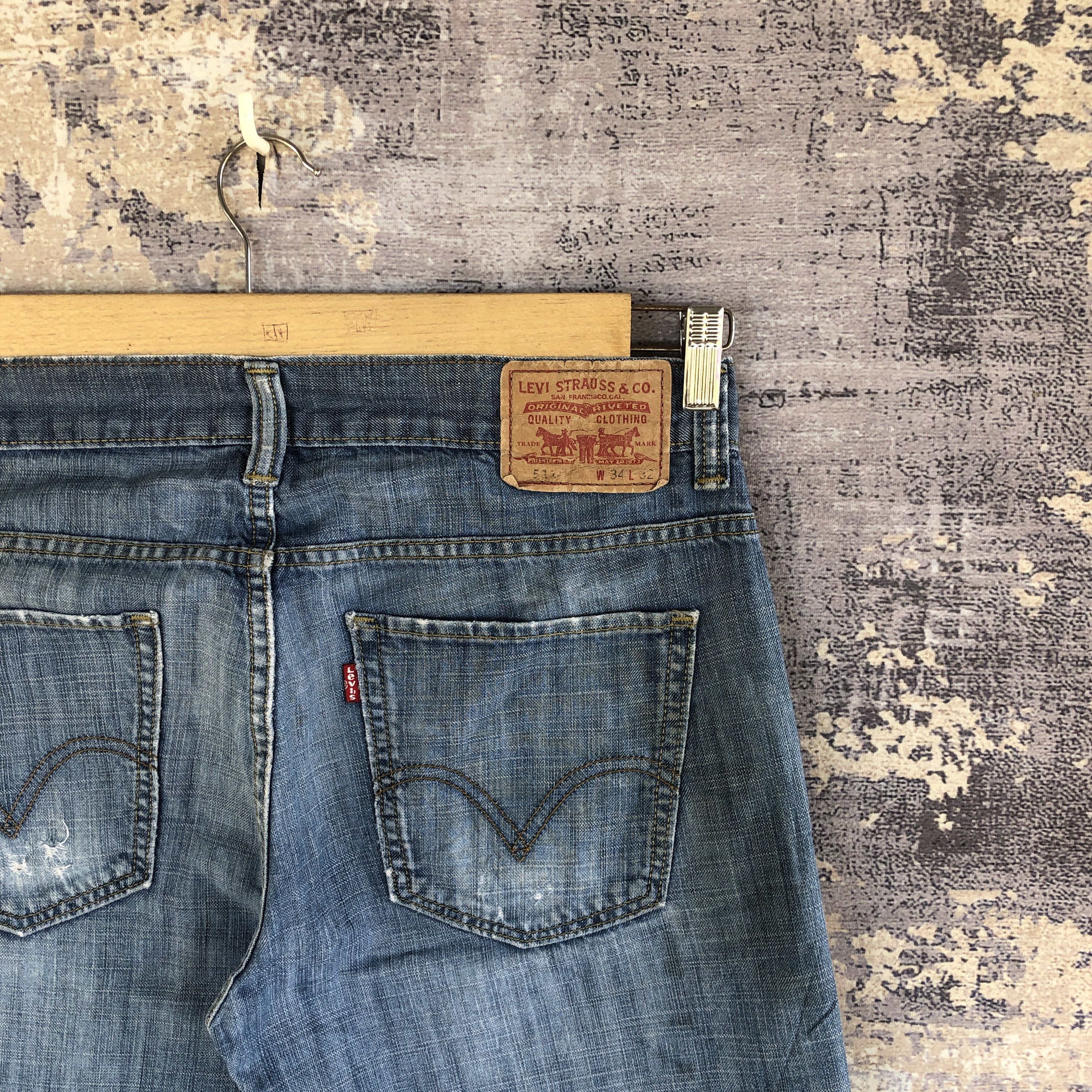 Levi's Vintage Levis 511 Jeans Slim Tapered Levi's Distressed Denim Size US 34 / EU 50 - 5 Thumbnail