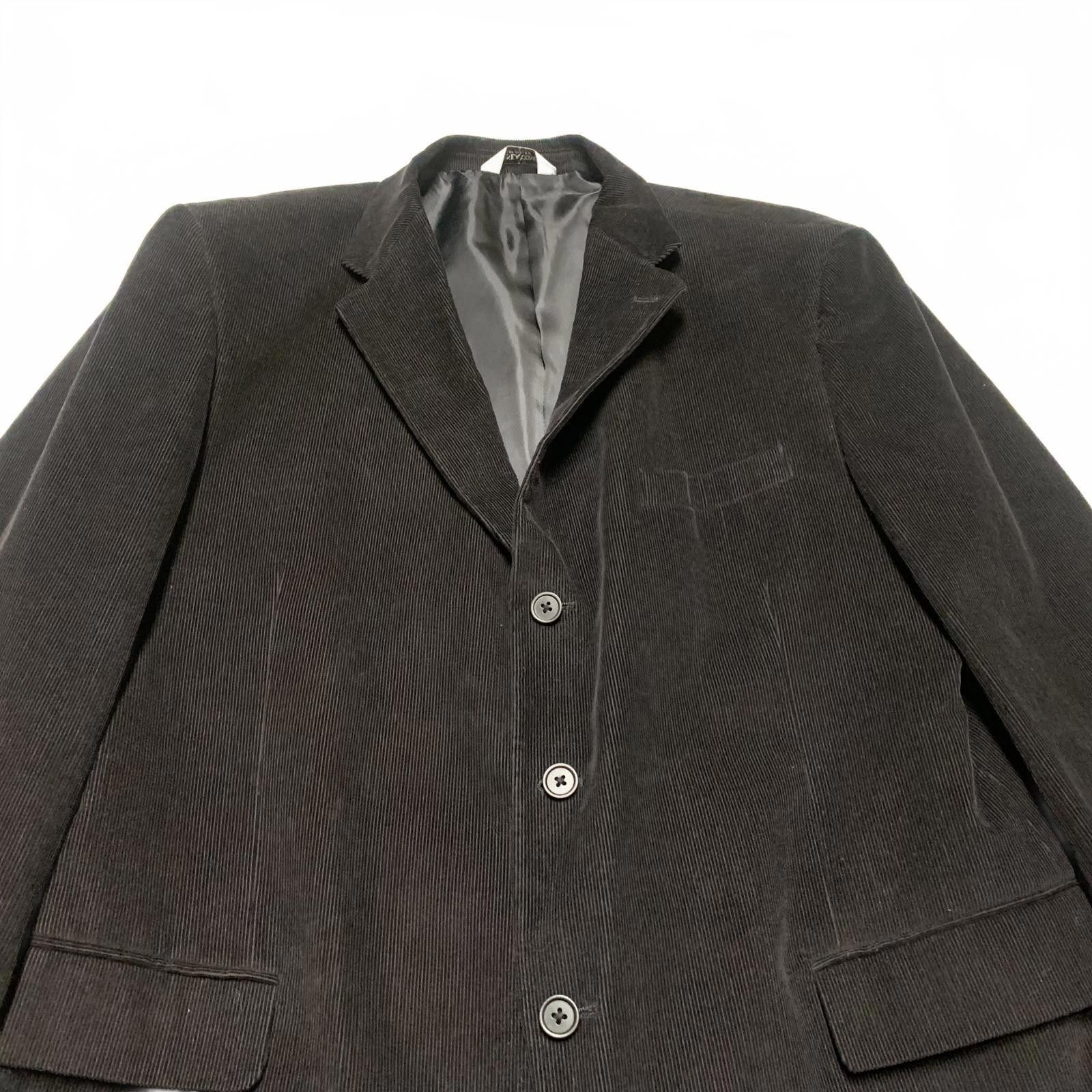 Other Linea Uomo Men's 48L Black Corduroy Blazer Size 48L - 4 Thumbnail