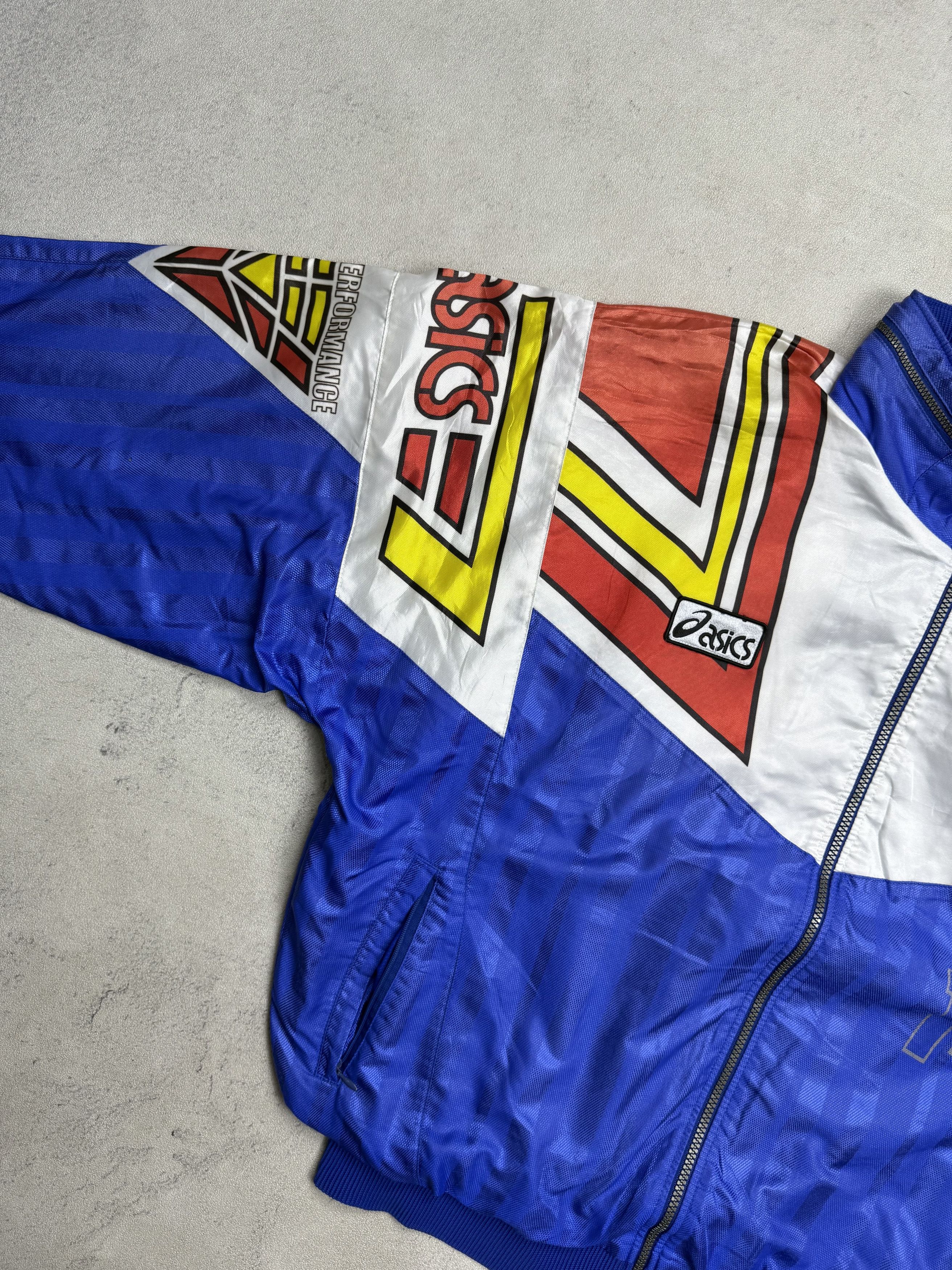 Asics Vintage 90s Asics Soccer Jacket Size US L / EU 52-54 / 3 - 4 Thumbnail
