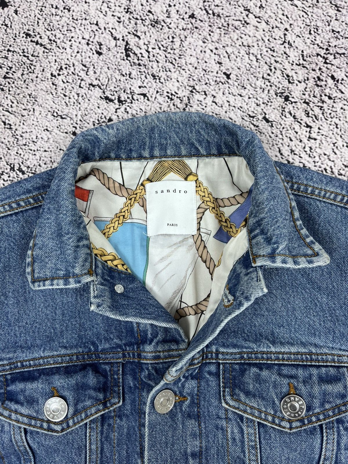 Sandro SANDRO Sandro Victoire Denim Jacket Women's (EU) 36 Size M / US 6-8 / IT 42-44 - 3 Thumbnail