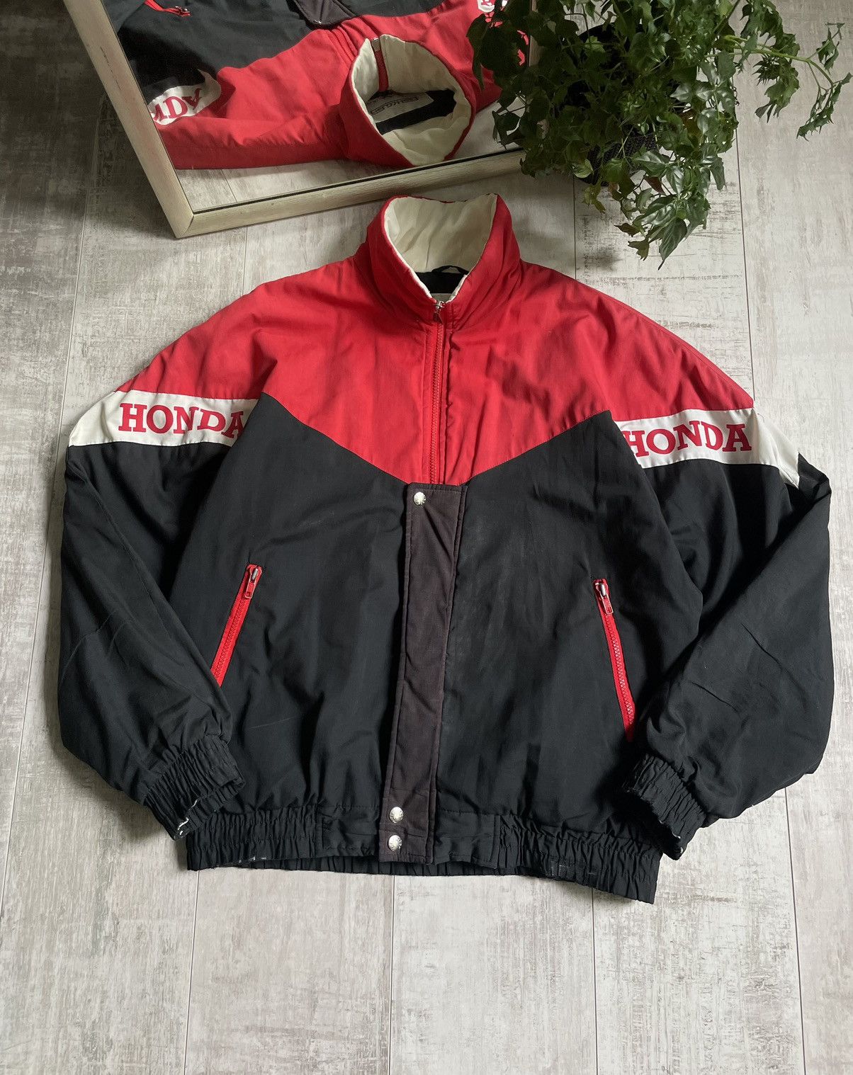 Honda Vintage Fieldsheer Honda 80’s Racing Y2K Bomber Jacket RARE Size US M / EU 48-50 / 2 - 1 Thumbnail