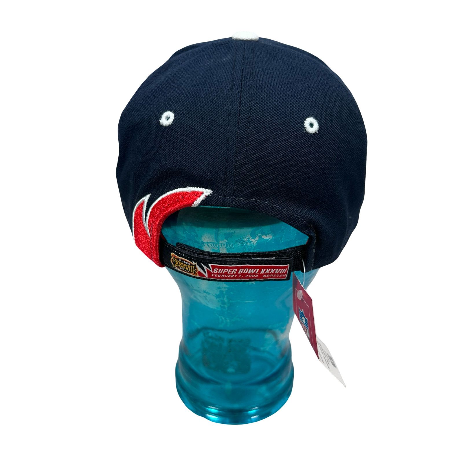 Reebok Vintage 2004 Reebok Super Bowl Patriots Hat Sharktooth Red Size ONE SIZE - 4 Thumbnail