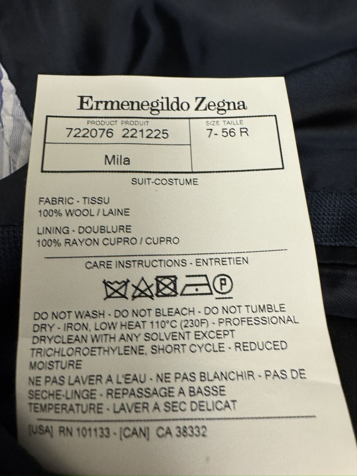 Ermenegildo Zegna Ermenegildo Zegna Made in Switzerland Jacket Size 46 R $2795 Size 46R - 11 Thumbnail