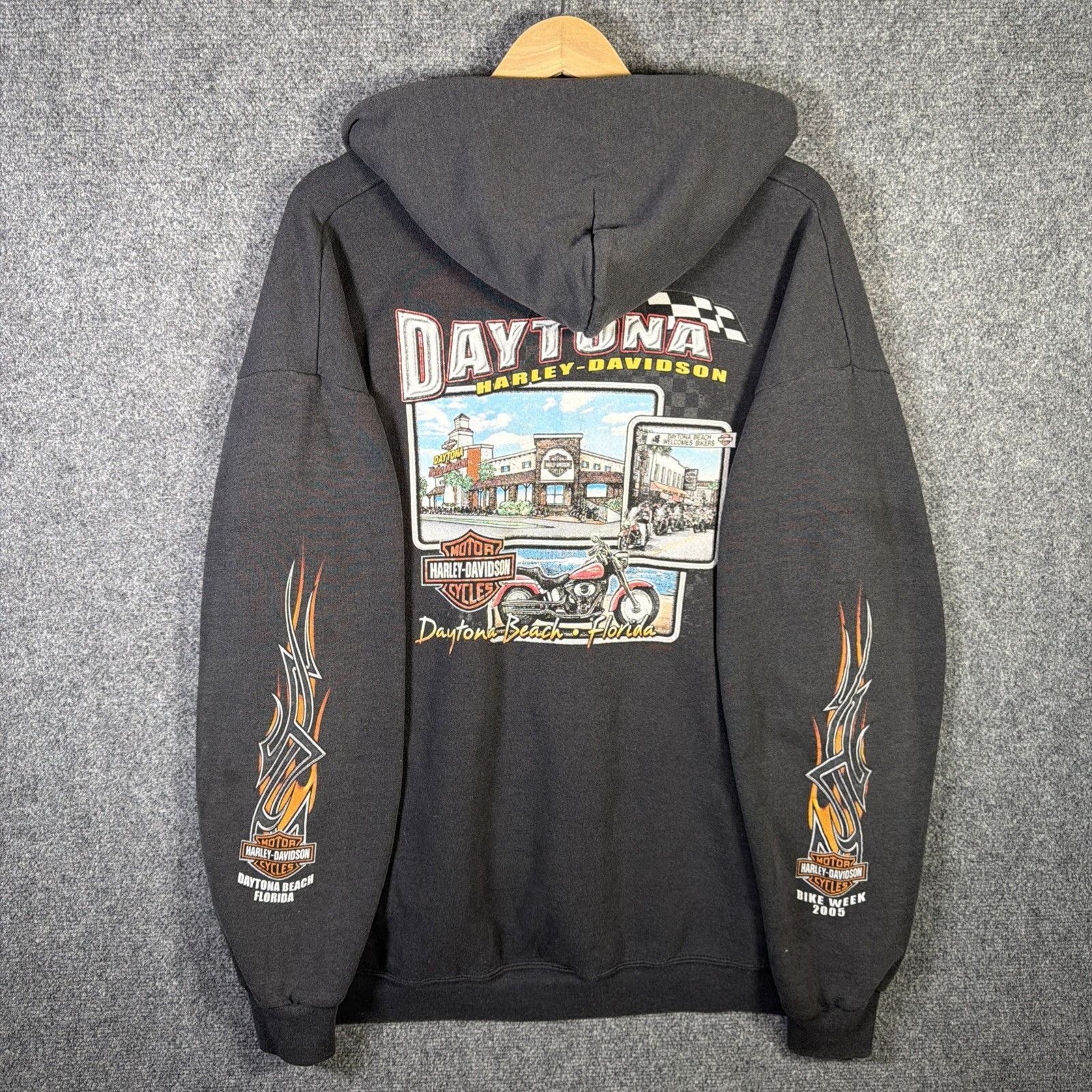 West Coast Choppers Vintage Harley Davidson Hoodie Mens XL Black 90s West Coast Size US XL / EU 56 / 4 - 1 Thumbnail