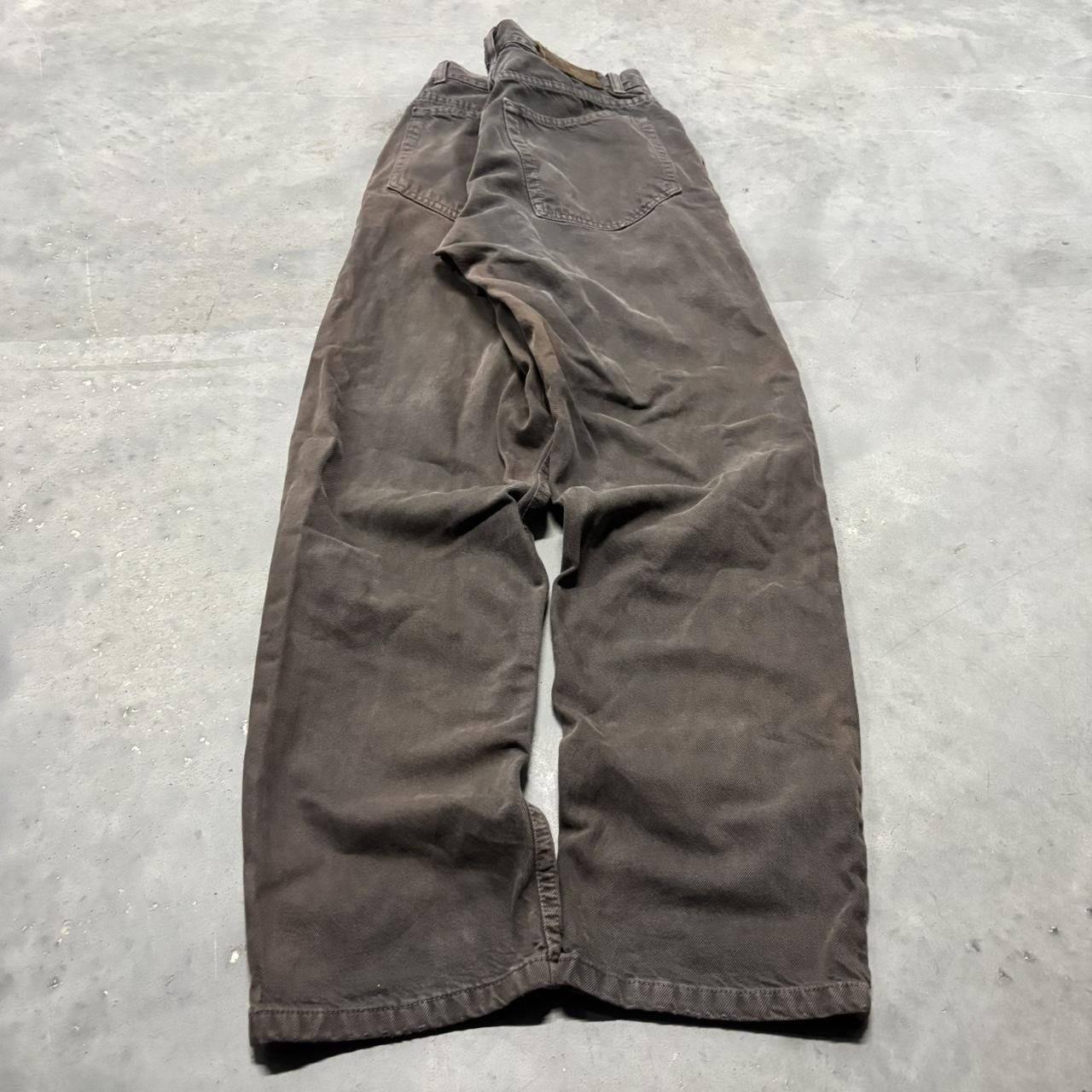 Calvin Klein × Vintage Crazy Vintage Y2K/2000s Grunge Faded Brown Calvin Klein Casual Pants! Size US 30 / EU 46 - 4 Thumbnail