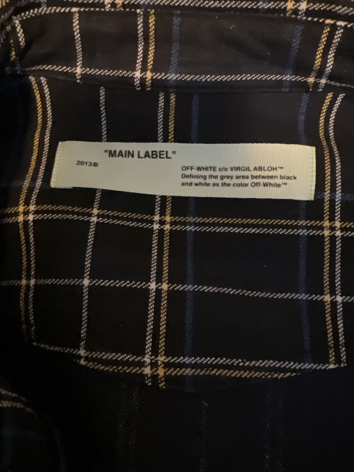 Off-White Offwhite blue flannel Size US L / EU 52-54 / 3 - 3 Thumbnail