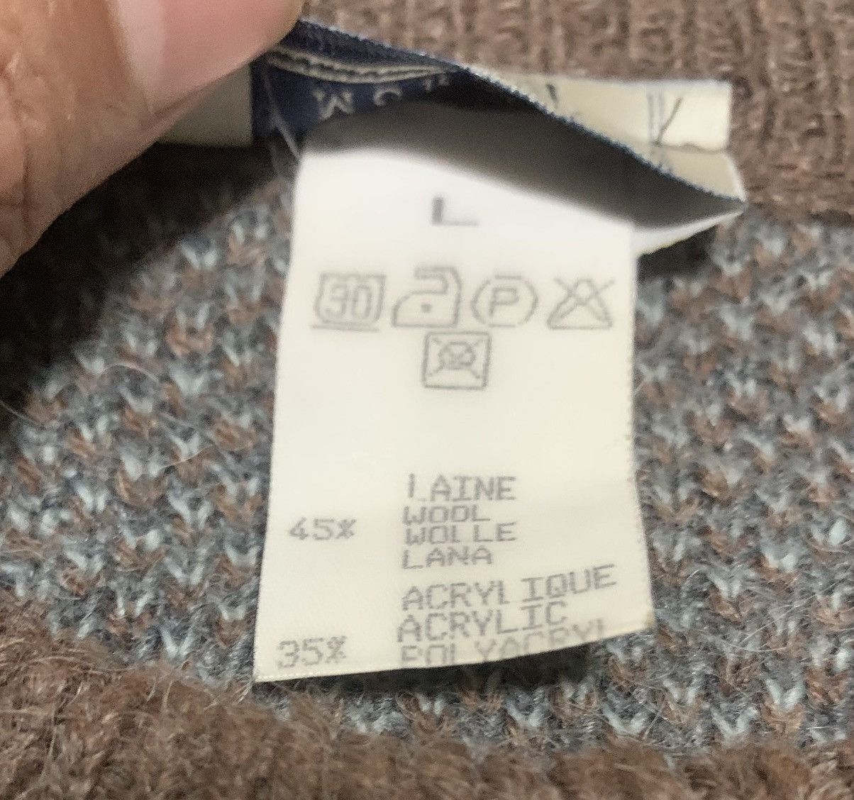 Vintage Wool knitwear Sweater Hype Color Angel Moreau
