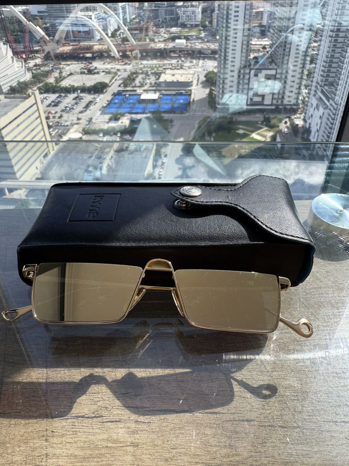 Other Kyme Italy Gold Square Sunglasses — Modern Luxe Design Size ONE SIZE - 2 Thumbnail