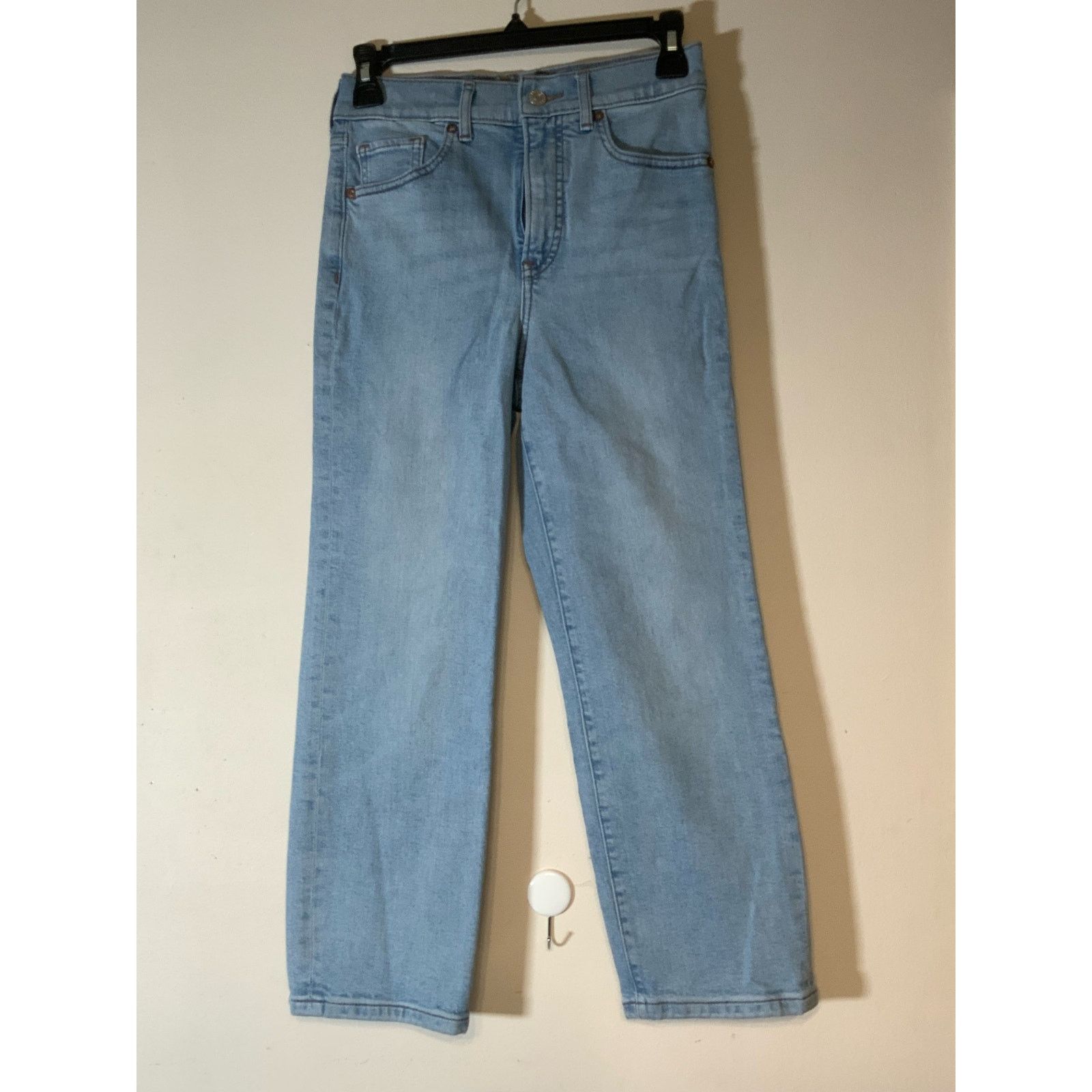 Express Express Super High Rise Straight Jeans Denim Pants Women’s 0 Size 25" / US 0 / IT 36 - 1 Thumbnail