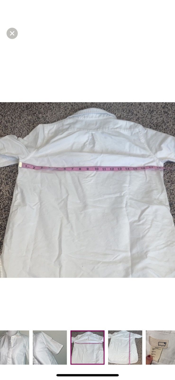 Levi's Levi’s small 1/4 button white blouse Size S / US 4 / IT 40 - 2 Thumbnail