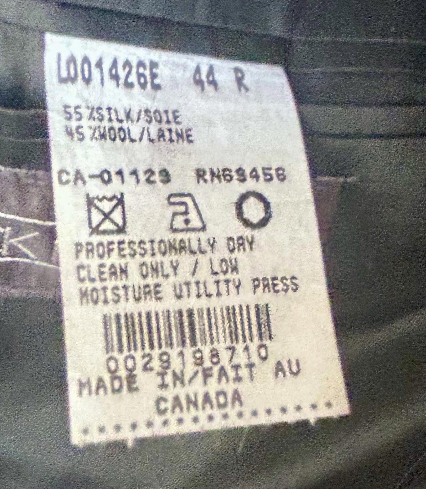 Other Rick Pallack Sport Coat 44R Canada Silk Wool Check 3-Button Size 44R - 11 Thumbnail