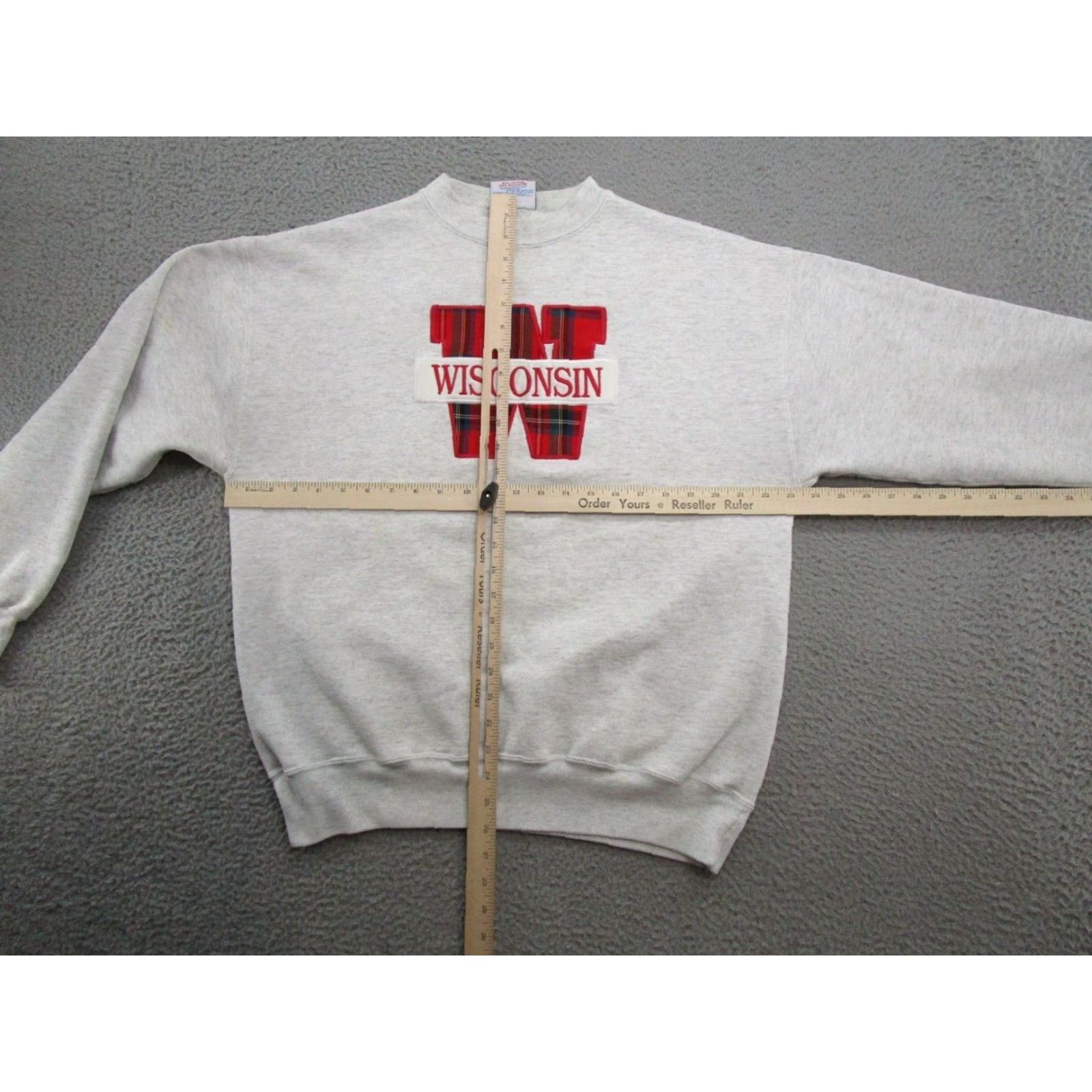 NCAA VTG University Badgers Crable Pullover Sweatshirt Shirt L Mens Multicolor Hooded NCAA All Seasons Size US L / EU 52-54 / 3 - 7 Thumbnail