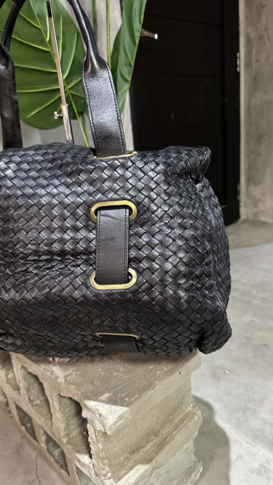 Bottega Veneta BOTTEGA VENETA Nappa Intrecciato Satchel Nero Black Size ONE SIZE - 3 Thumbnail