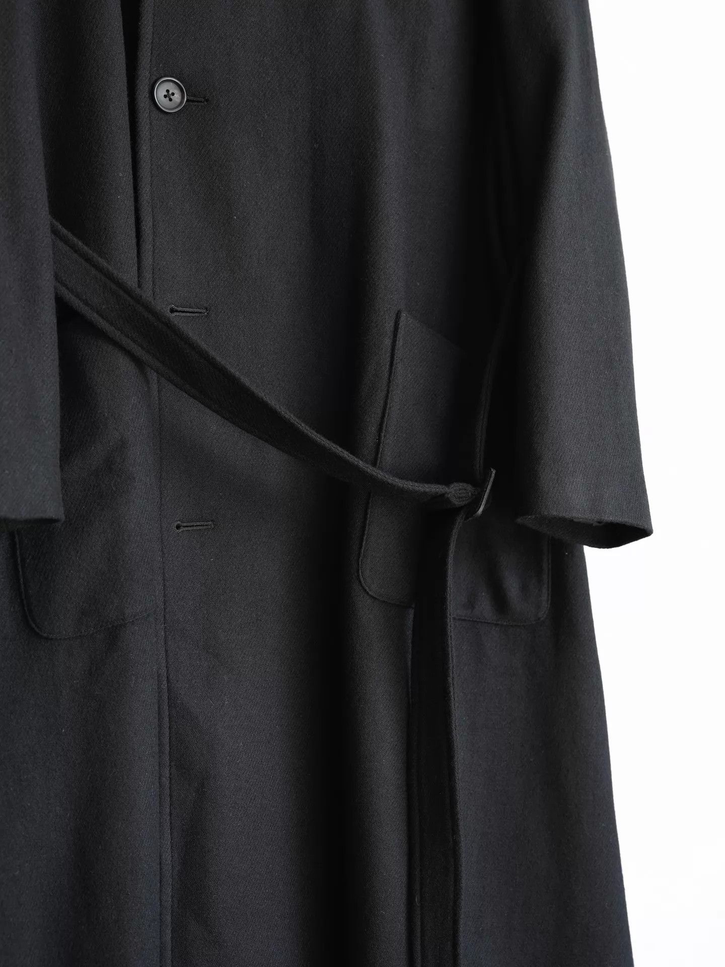 Yohji Yamamoto Yohji Yamamoto 23AW Stand Collar Waist-Tie Coat 1 Size US S / EU 44-46 / 1 - 7 Thumbnail