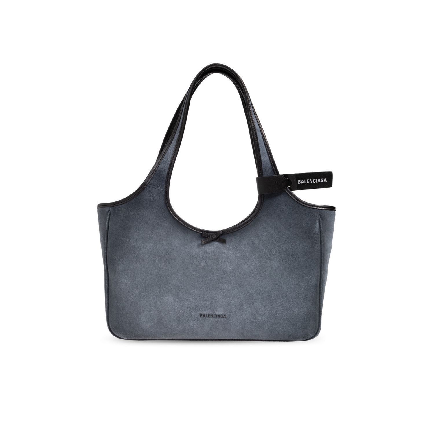 Balenciaga laundrette tote bag east-west suede grey Size ONE SIZE - 1 Thumbnail