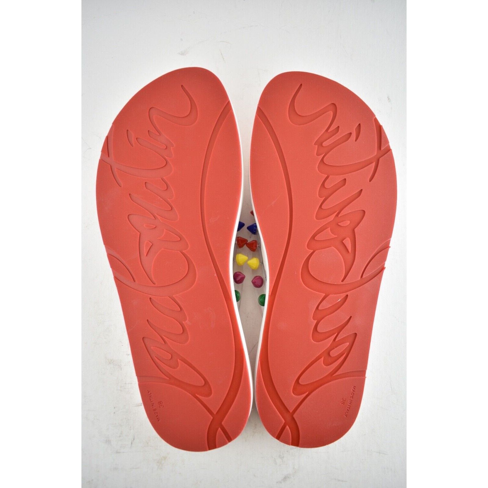 Christian Louboutin Christian Louboutin Loubi Flip Spikes Donna Flat Multi Thong Size US 6 / IT 36 - 11 Thumbnail