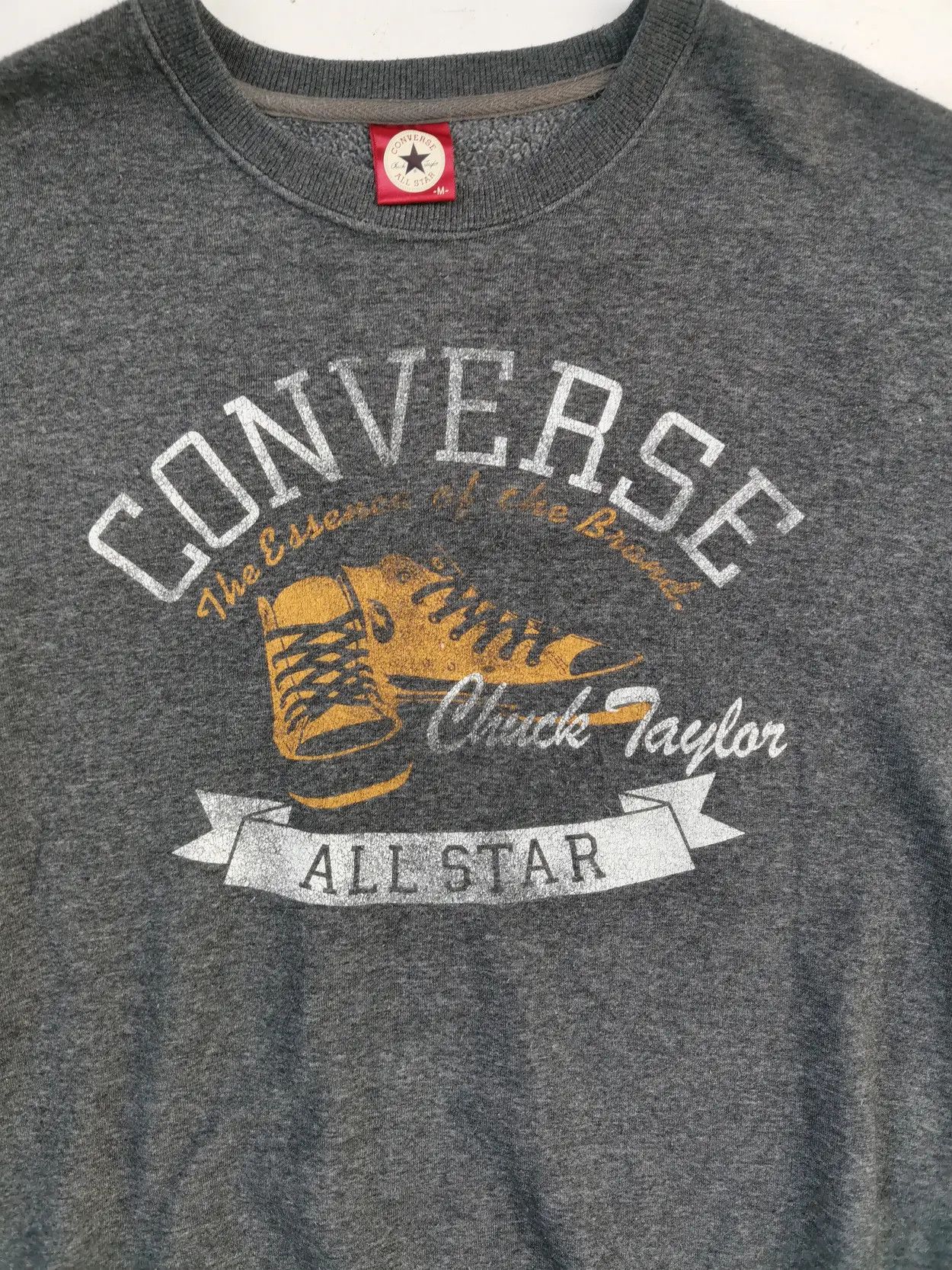 Converse Rare!!! Converse All Star Chuck Taylor Sweatshirt Size US M / EU 48-50 / 2 - 10 Thumbnail