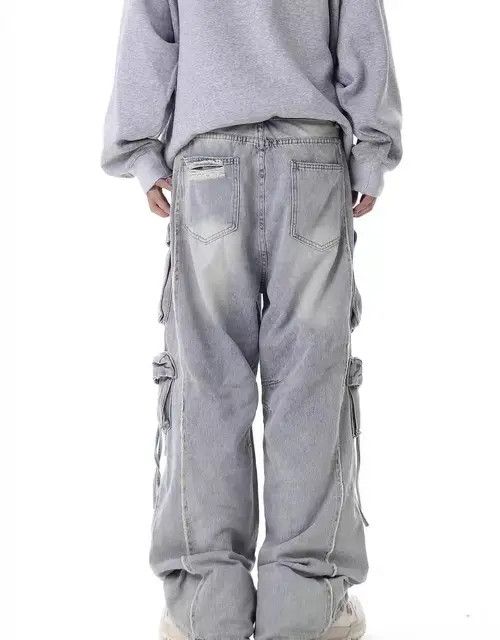 Japanese Brand Tomomi x Fumie Light Blue High Street Vintage Casual Jeans Size US 32 / EU 48 - 3 Thumbnail