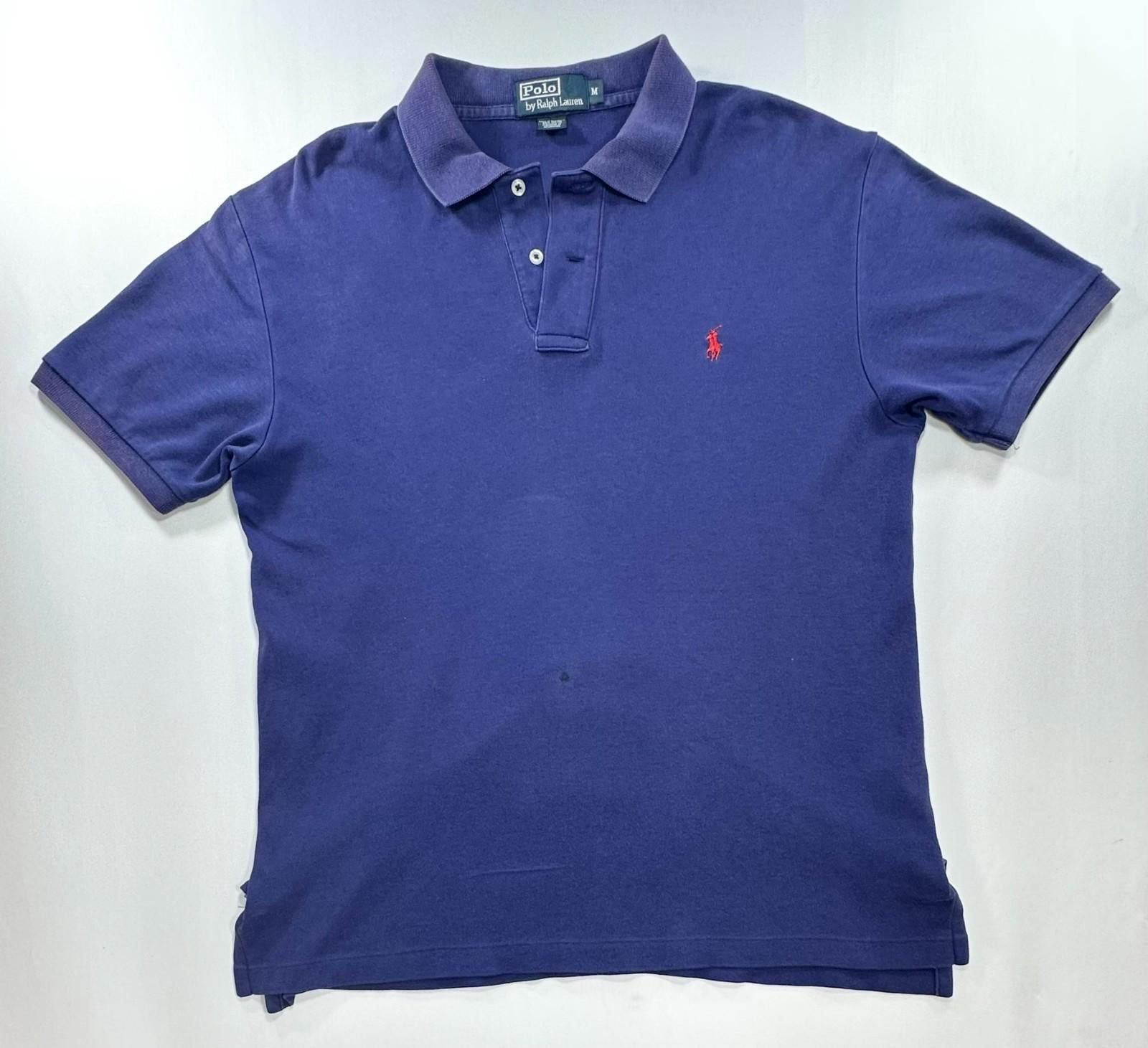 Polo Ralph Lauren Polo Ralph Lauren 1/4 Button Cotton Polo Shirt Purple Mens M Size US M / EU 48-50 / 2 - 1 Thumbnail