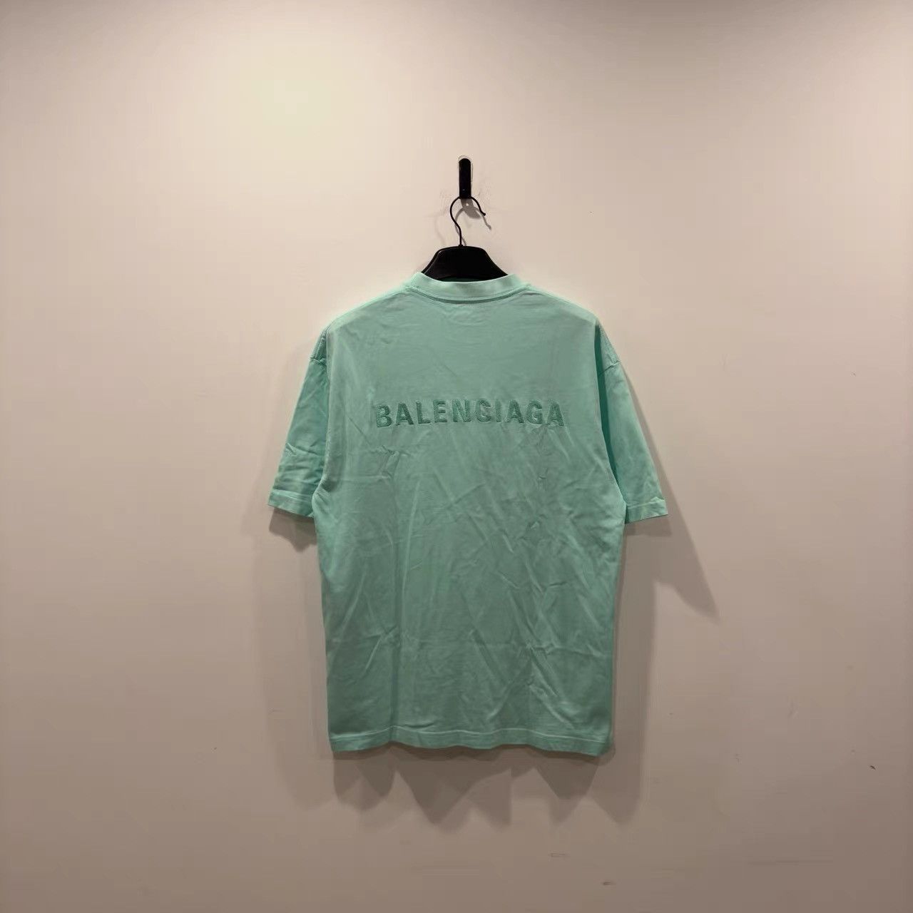 Balenciaga Balenciaga Mint Front Back Logo Short Sleeve K28 Size US XS / EU 42 / 0 - 2 Thumbnail