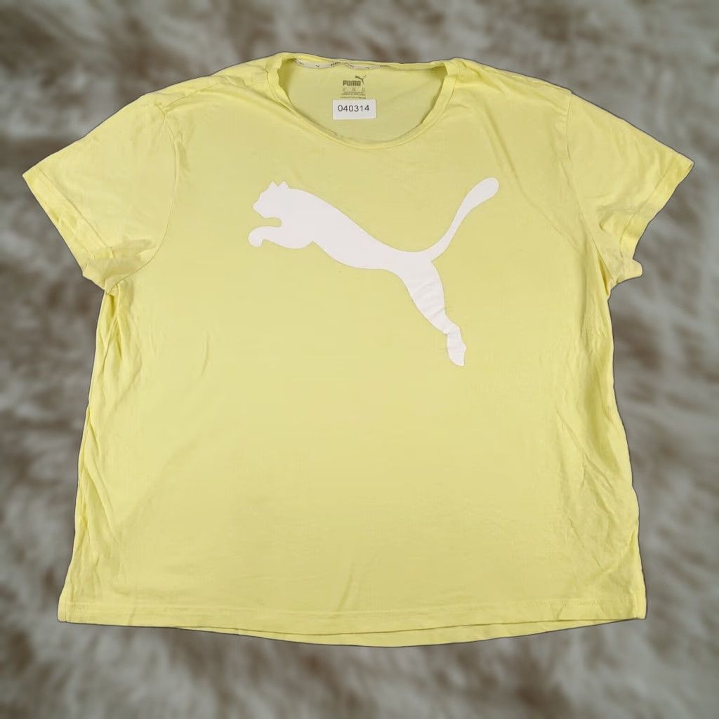 Puma Puma T Shirt Womens XL Beige Short Sleeve Casual Logo Tee Womens Size XL / US 12-14 / IT 48-50 - 1 Thumbnail