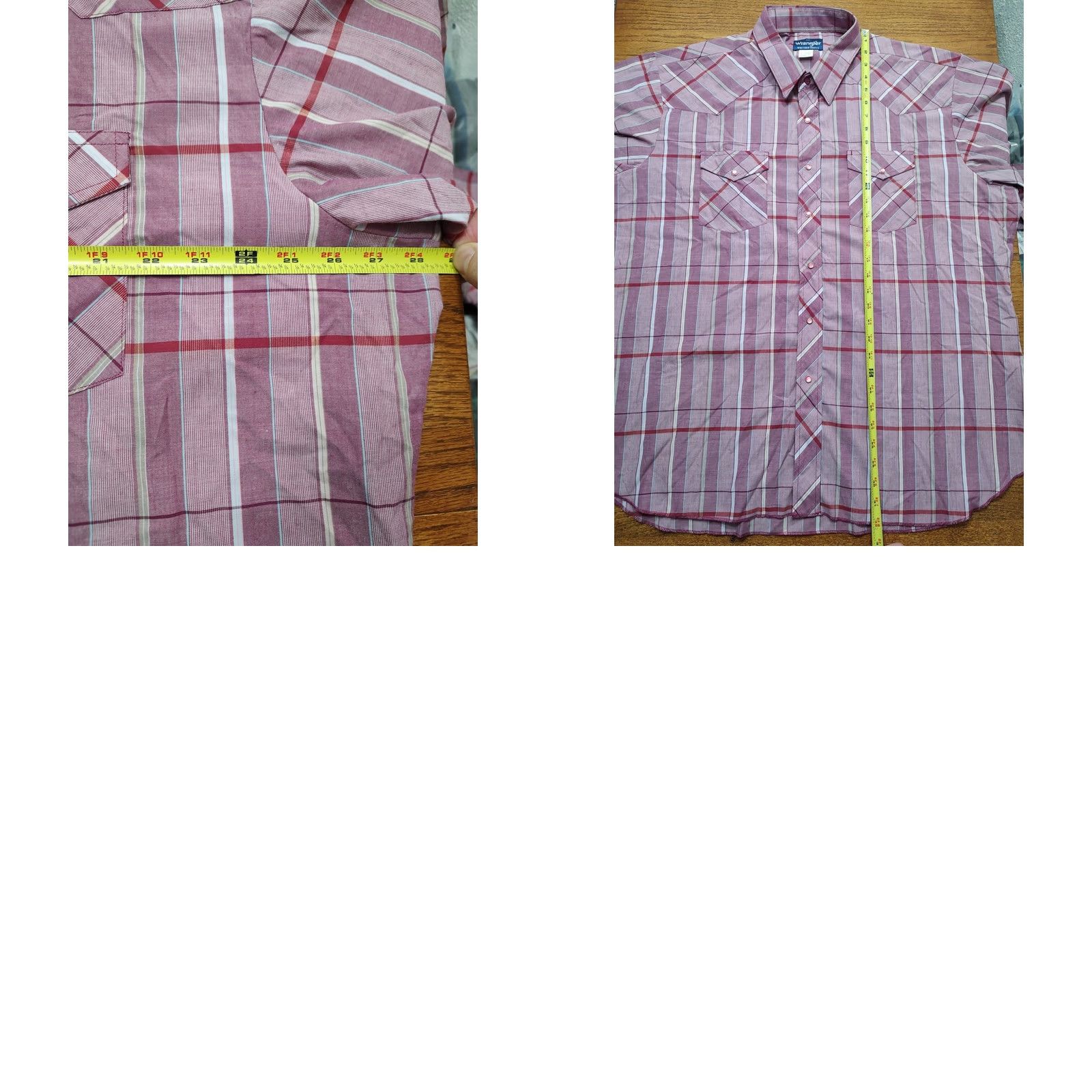 Wrangler VINTAGE Wrangler Shirt Men 2XL Red Plaid Long Sleeve Button-Up Western Cowboy Pearl Snap Size US XXL / EU 58 / 5 - 8 Thumbnail